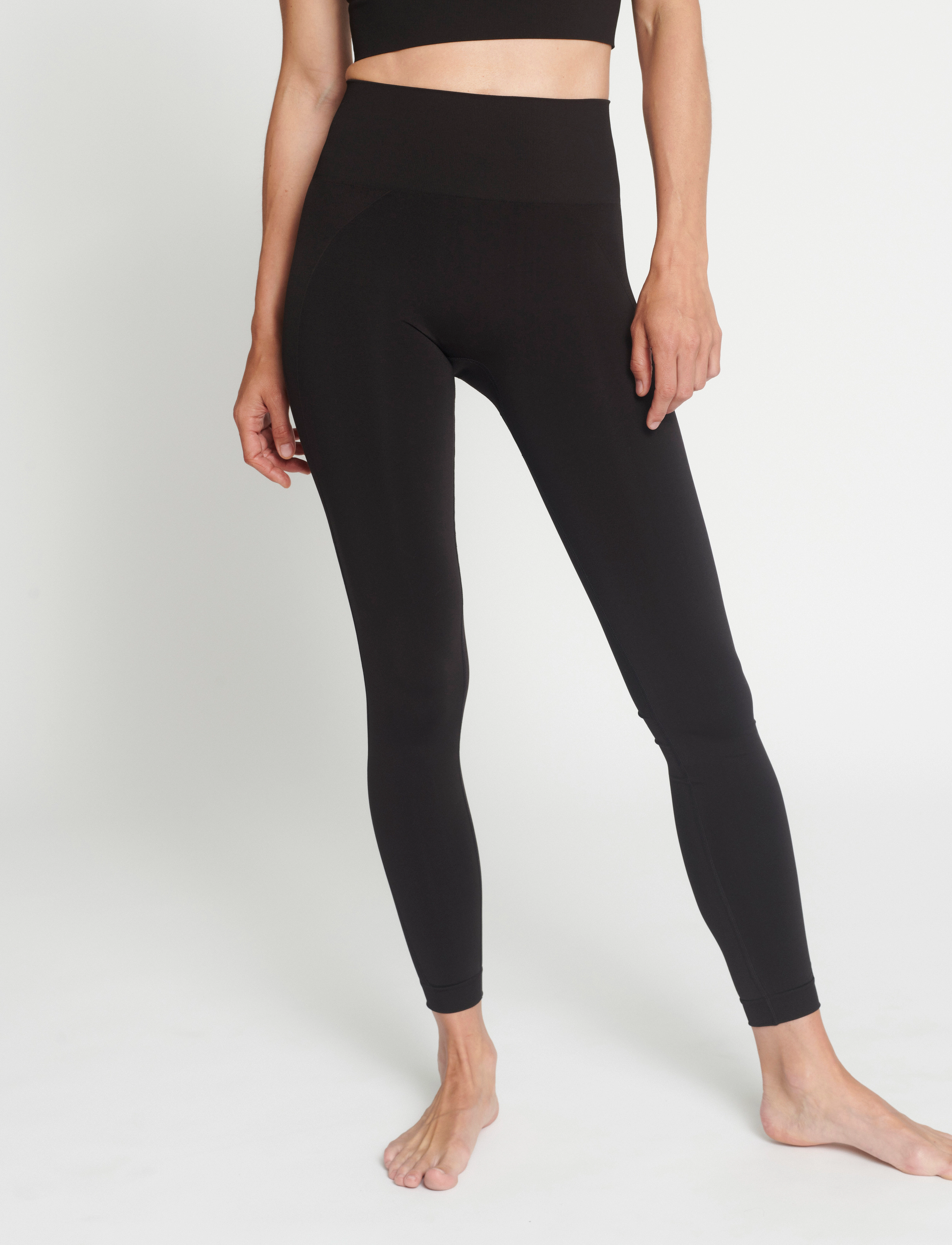 Rethinkit Studios Hella Seamless Legging, Kvinder, Højtaljede Leggings, Sort, Str: L/XL
