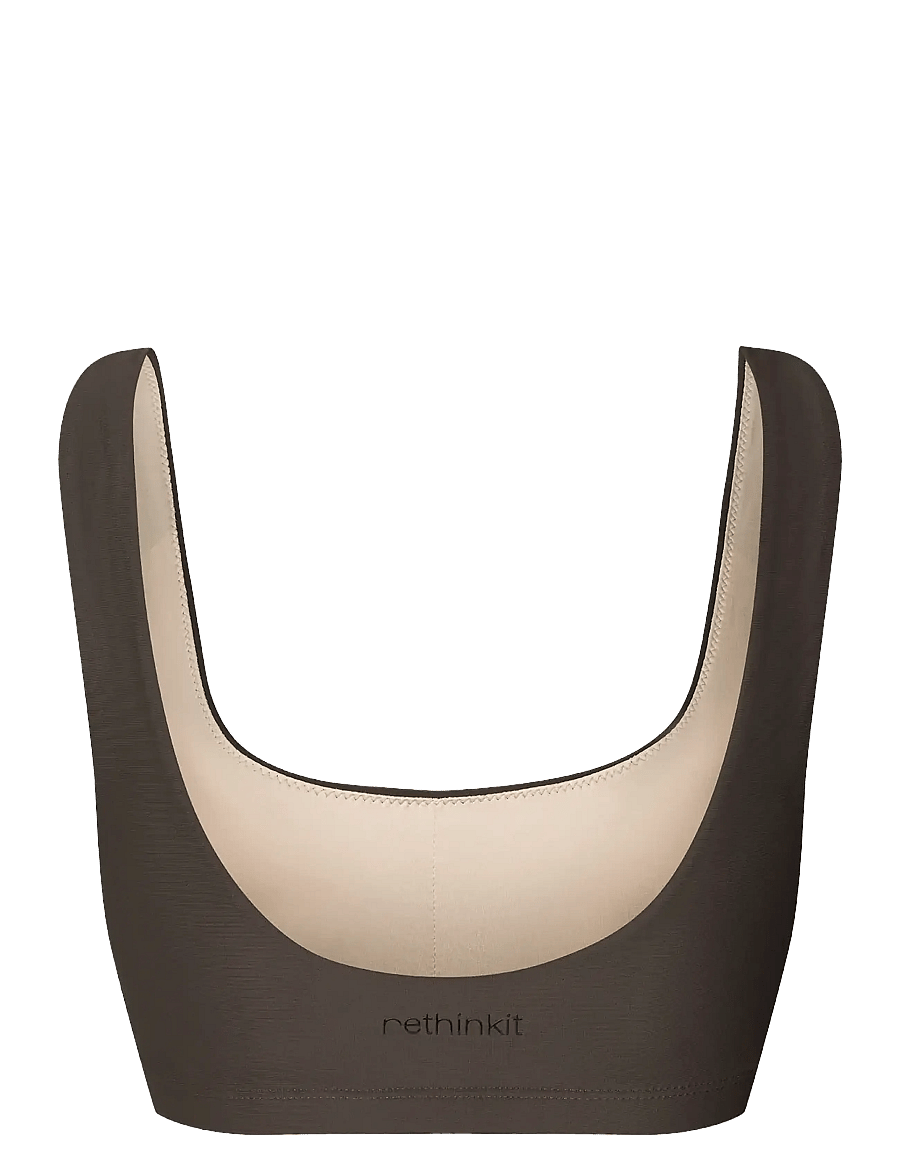 Rethinkit Studios - Bikini Top Bay - sport-bademode - almost black - 2