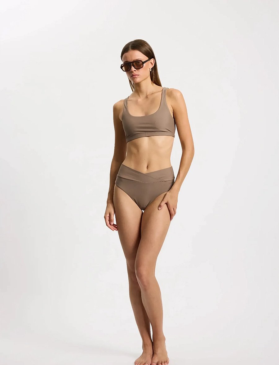 Rethinkit Studios - Bikini Top Bay - sporta bikini - walnut - 3