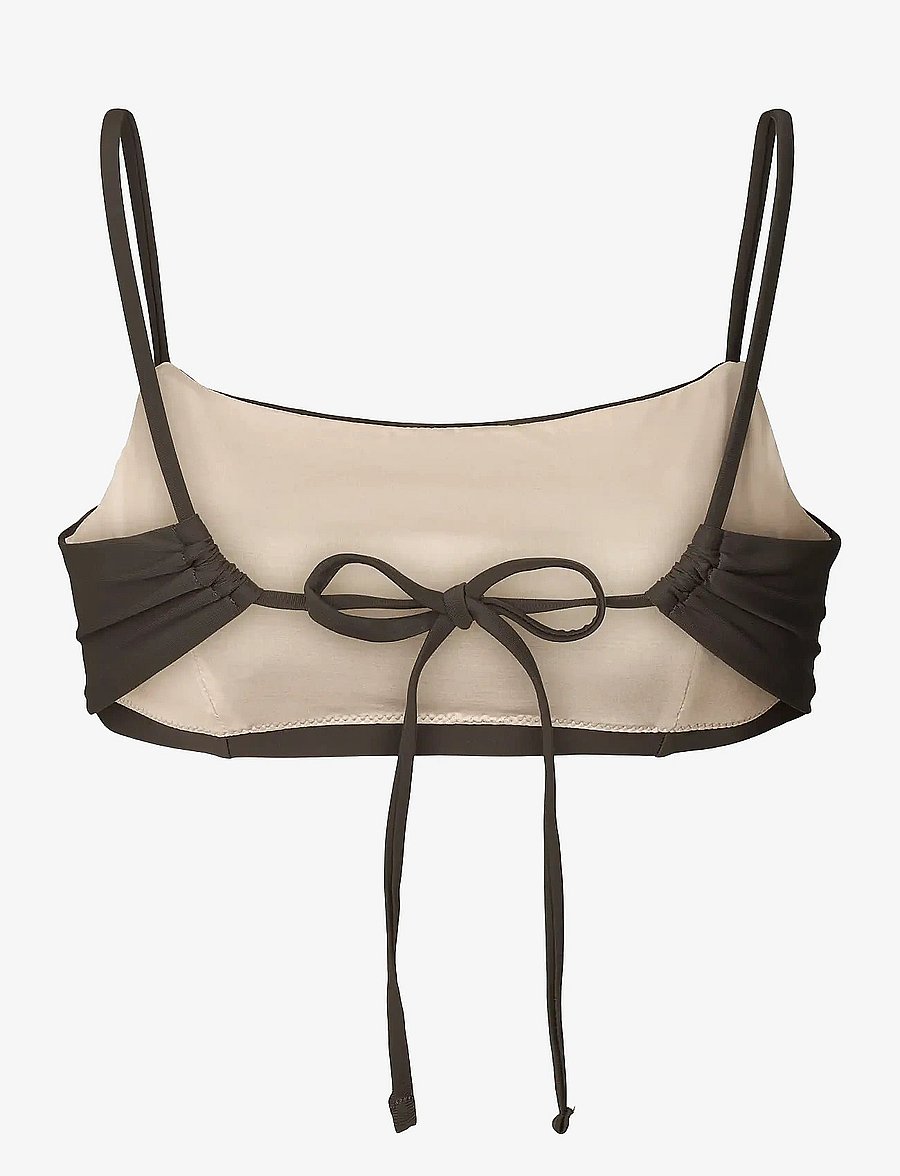 Rethinkit Studios - Bikini Top Bandeau Bay - spordi ujumisriided - almost black - 1