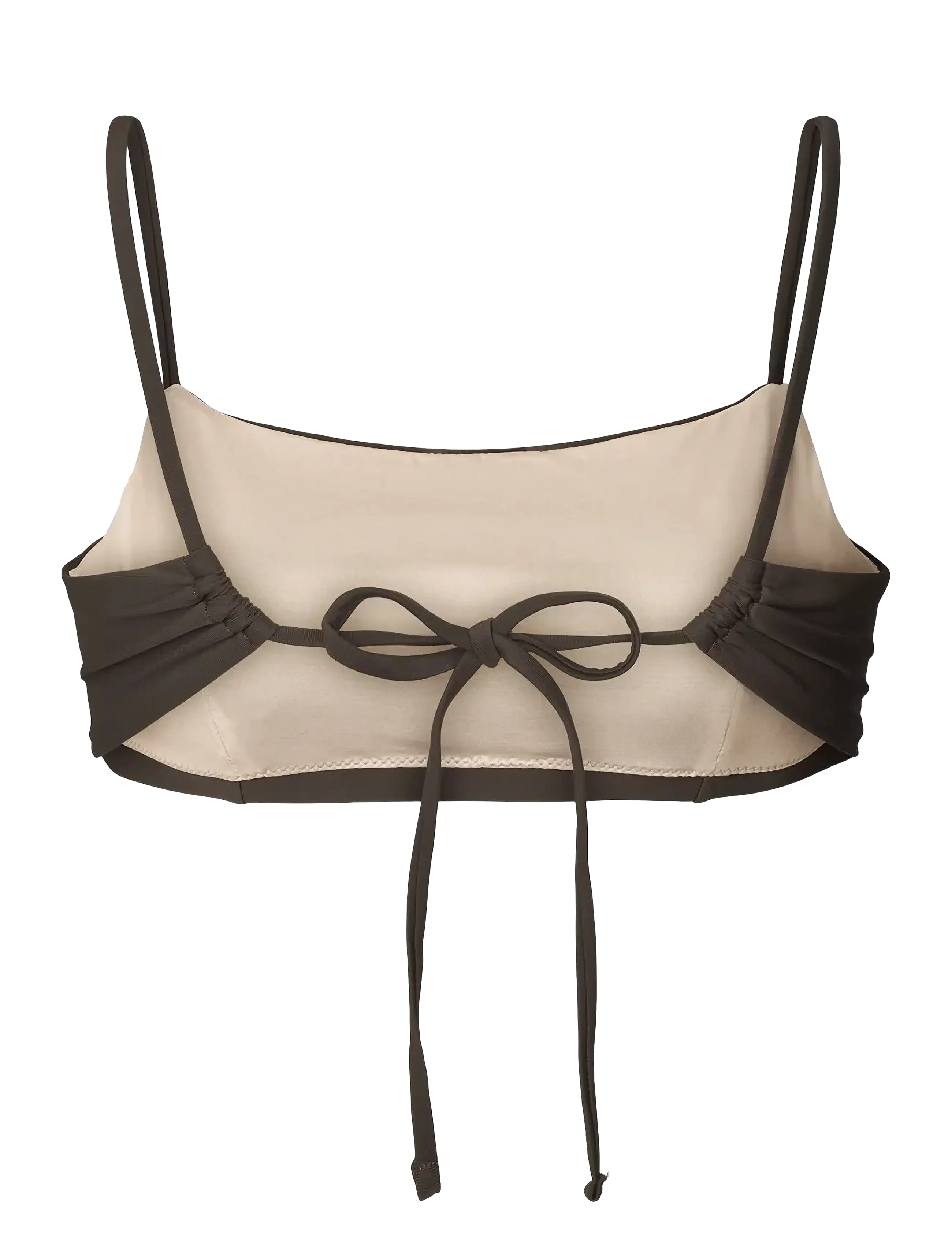 Rethinkit Studios - Bikini Top Bandeau BAY - urheilu-uima-asut - almost black - 1