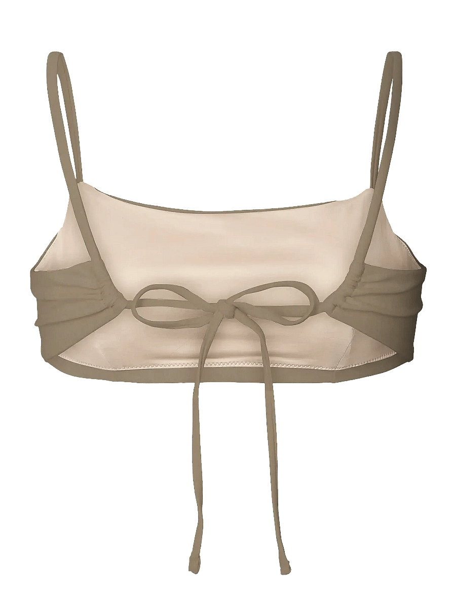 Rethinkit Studios - Bikini Top Bandeau Bay - sportiga badkläder - walnut - 2