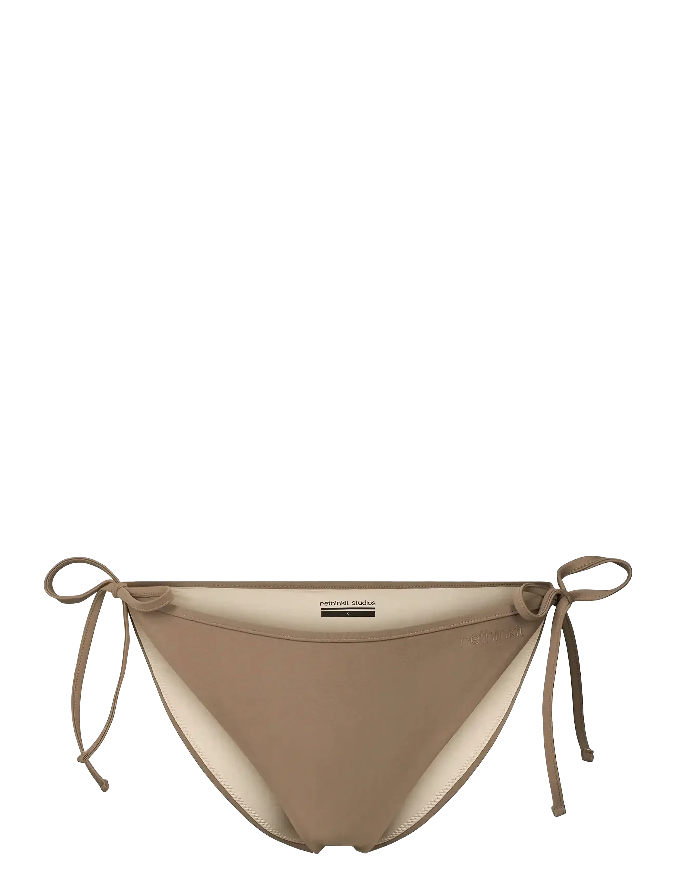 Rethinkit Studios Bikini Bottom Tiestring Bay - Bademode - WALNUT / beige