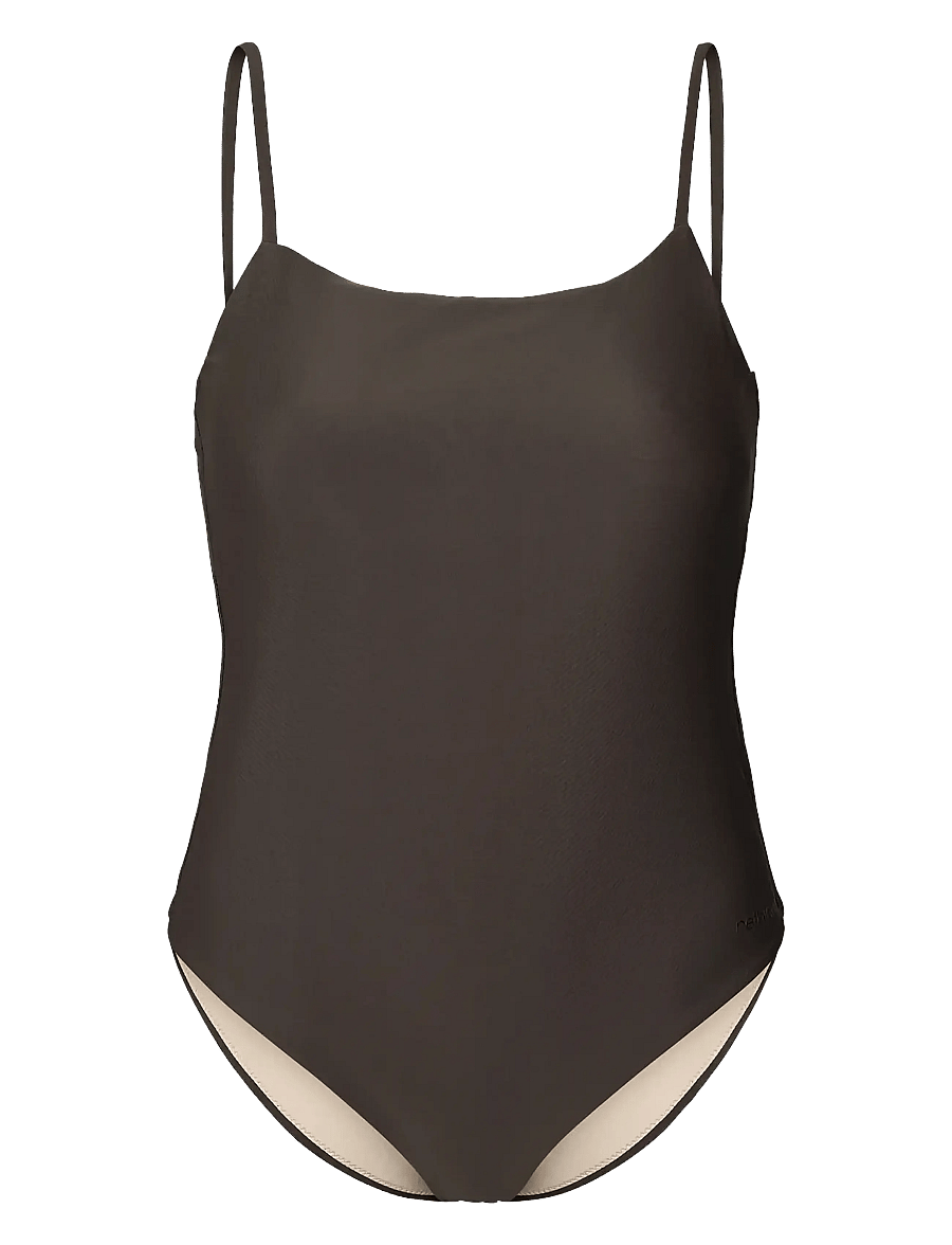 Rethinkit Studios - Swimsuit Bandeau BAY - sports swimwear - almost black - 1
