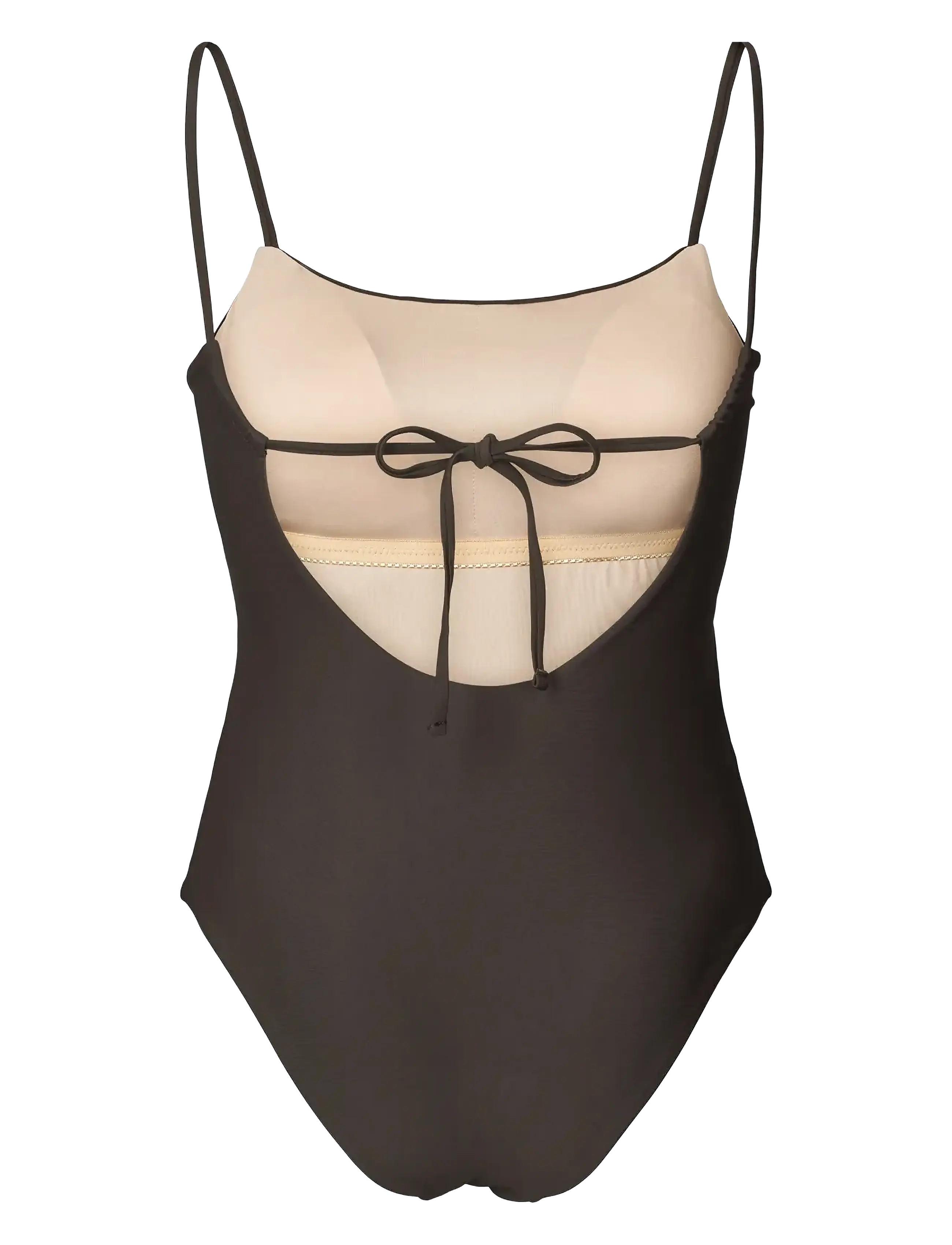 Rethinkit Studios - Swimsuit Bandeau BAY - sports swimwear - almost black - 2