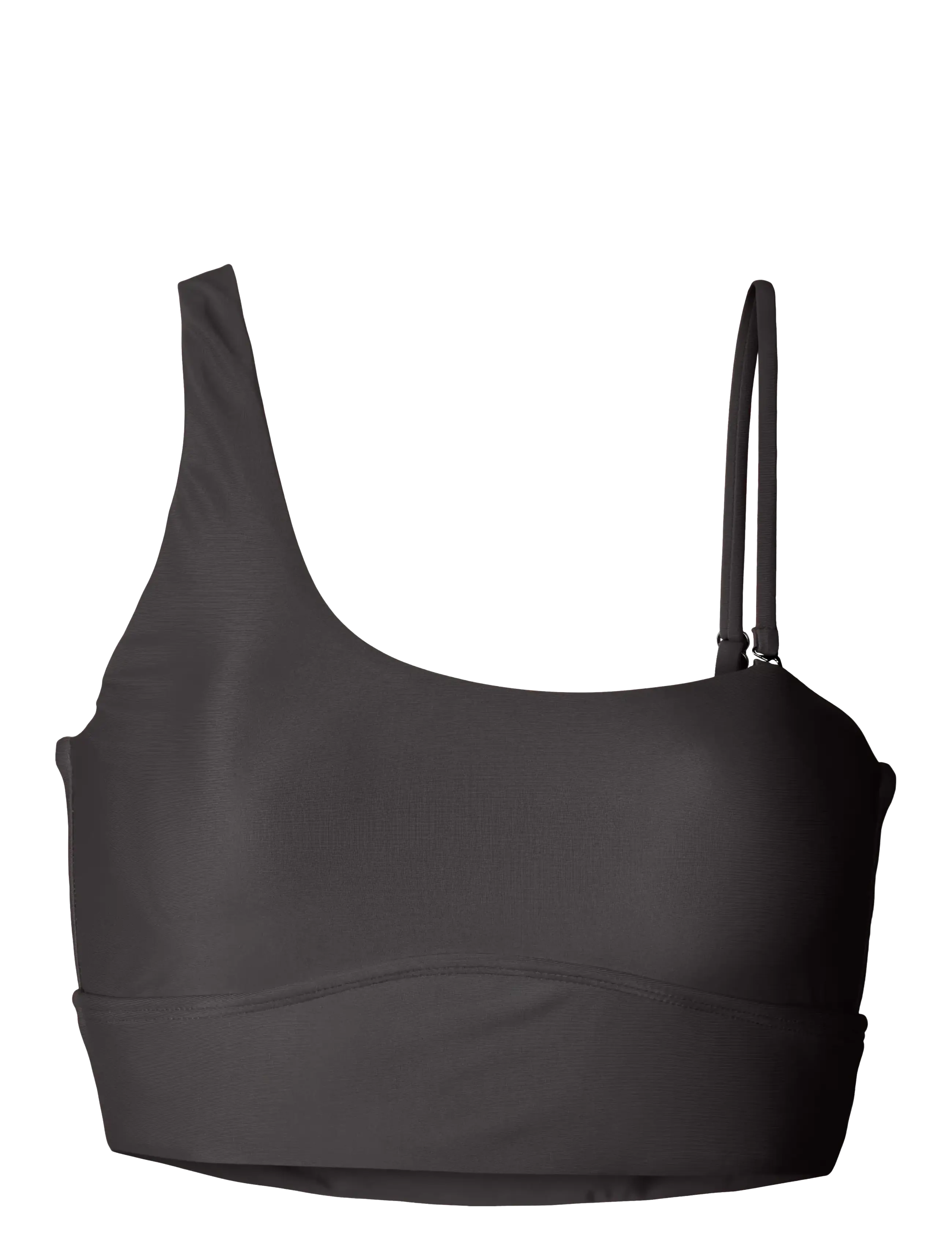 Rethinkit Studios Bikini Top One Shoulder Bay - Bademode - ALMOST BLACK / grey