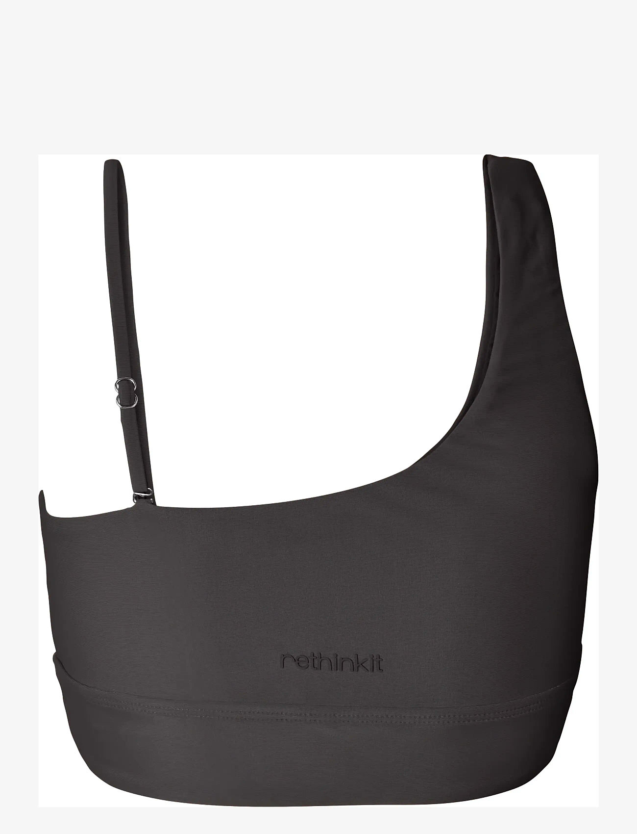 Rethinkit Studios - Bikini Top One Shoulder Bay - sportsbadetøj - almost black - 2
