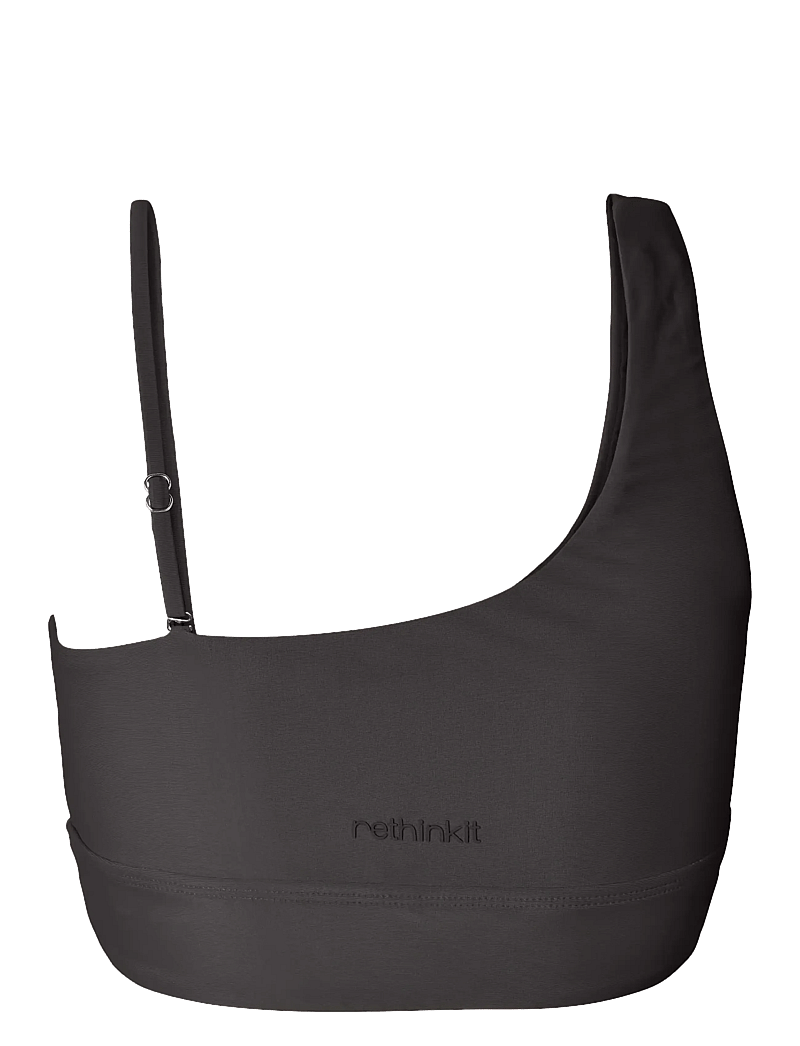 Rethinkit Studios - Bikini Top One Shoulder Bay - sportsbadetøj - almost black - 2