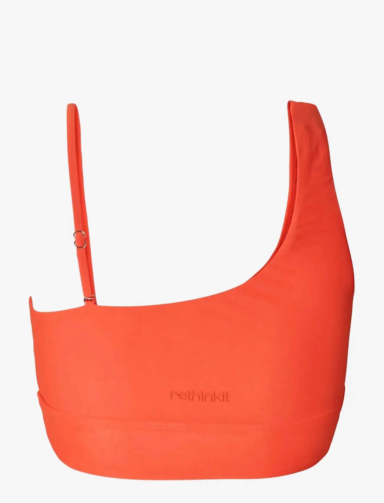 Rethinkit Studios - Bikini Top One Shoulder Bay - sportlikud ujumisriided - mandarin red - 2