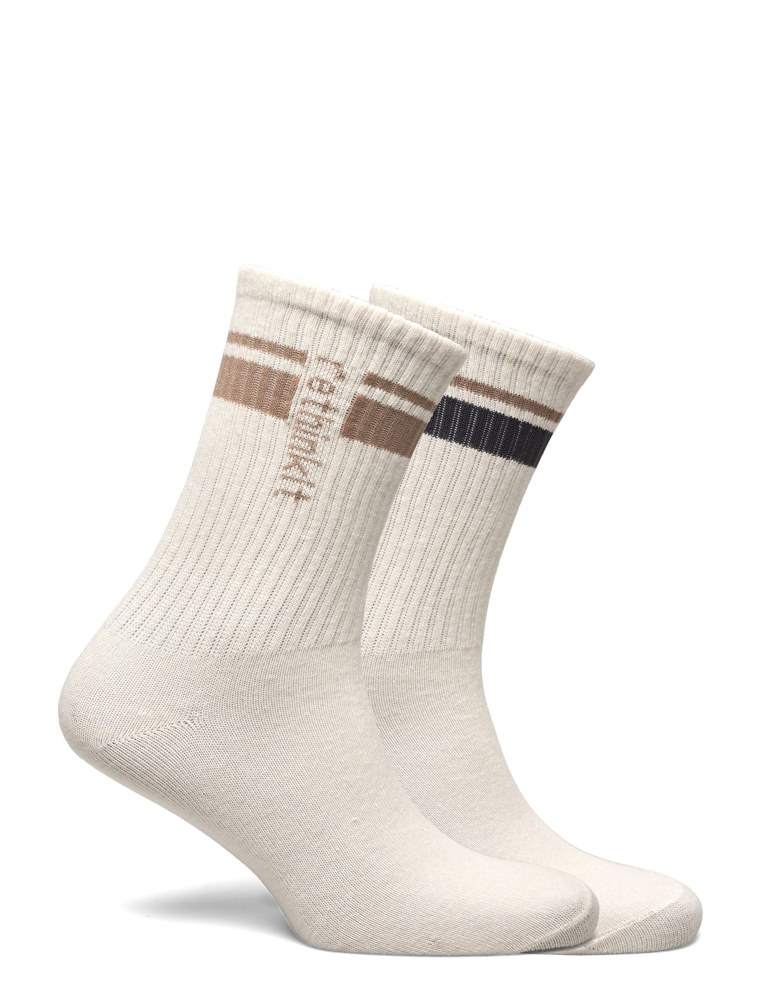 Rethinkit Studios - Rethinkit Striped Crew Sock 2pack - laveste priser - ink mocha - 2