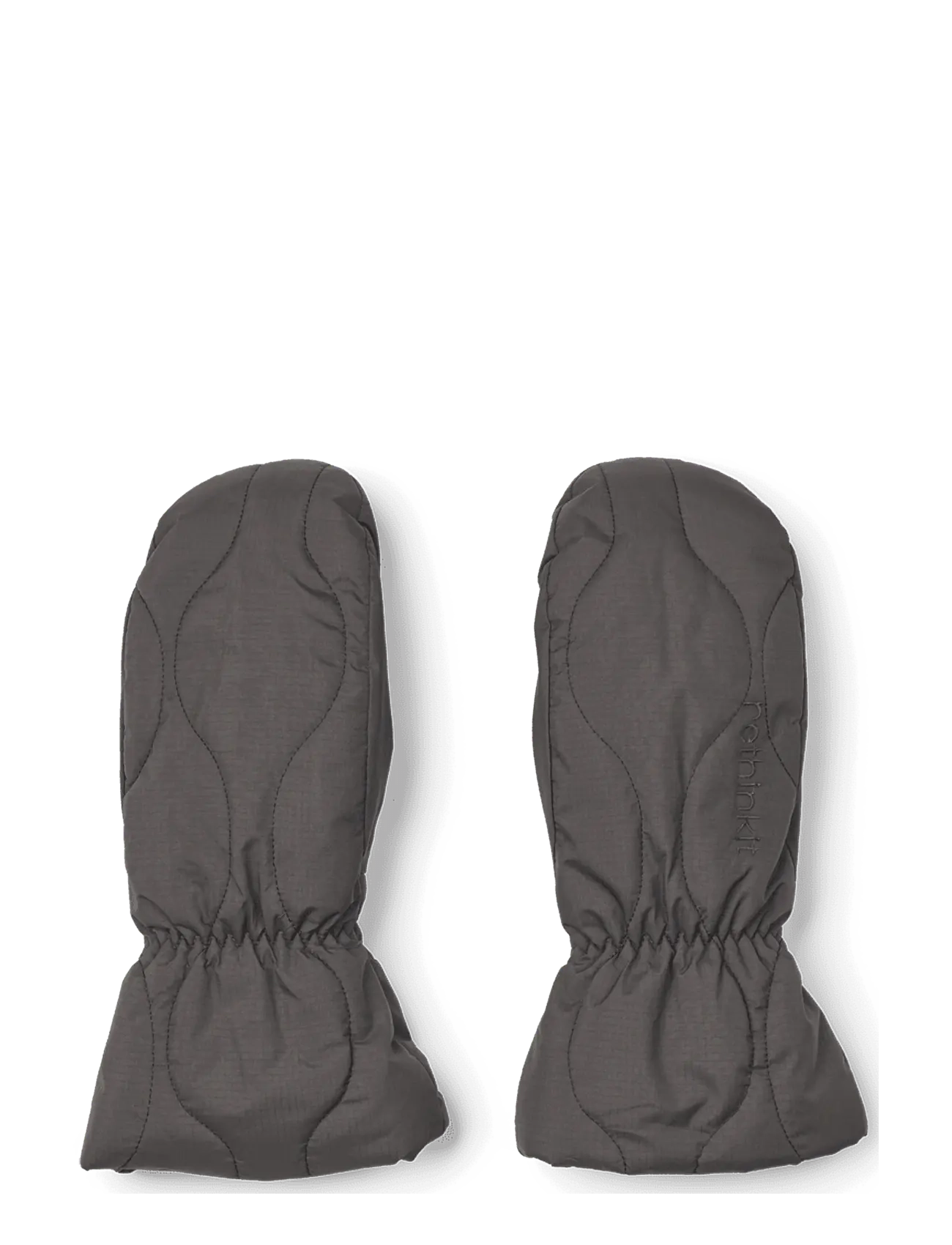 Rethinkit Studios Quilted Mittens Field Country - Handskar & Vantar - ALMOST BLACK / grey
