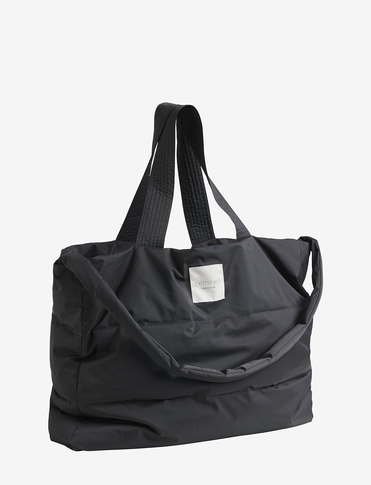 Rethinkit - Puffer Shopper Bag - shoppingväskor - almost black - 0