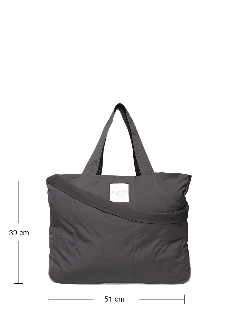 Rethinkit Studios - Shopper Tote Bag Shelter - tote bags - almost black - 4