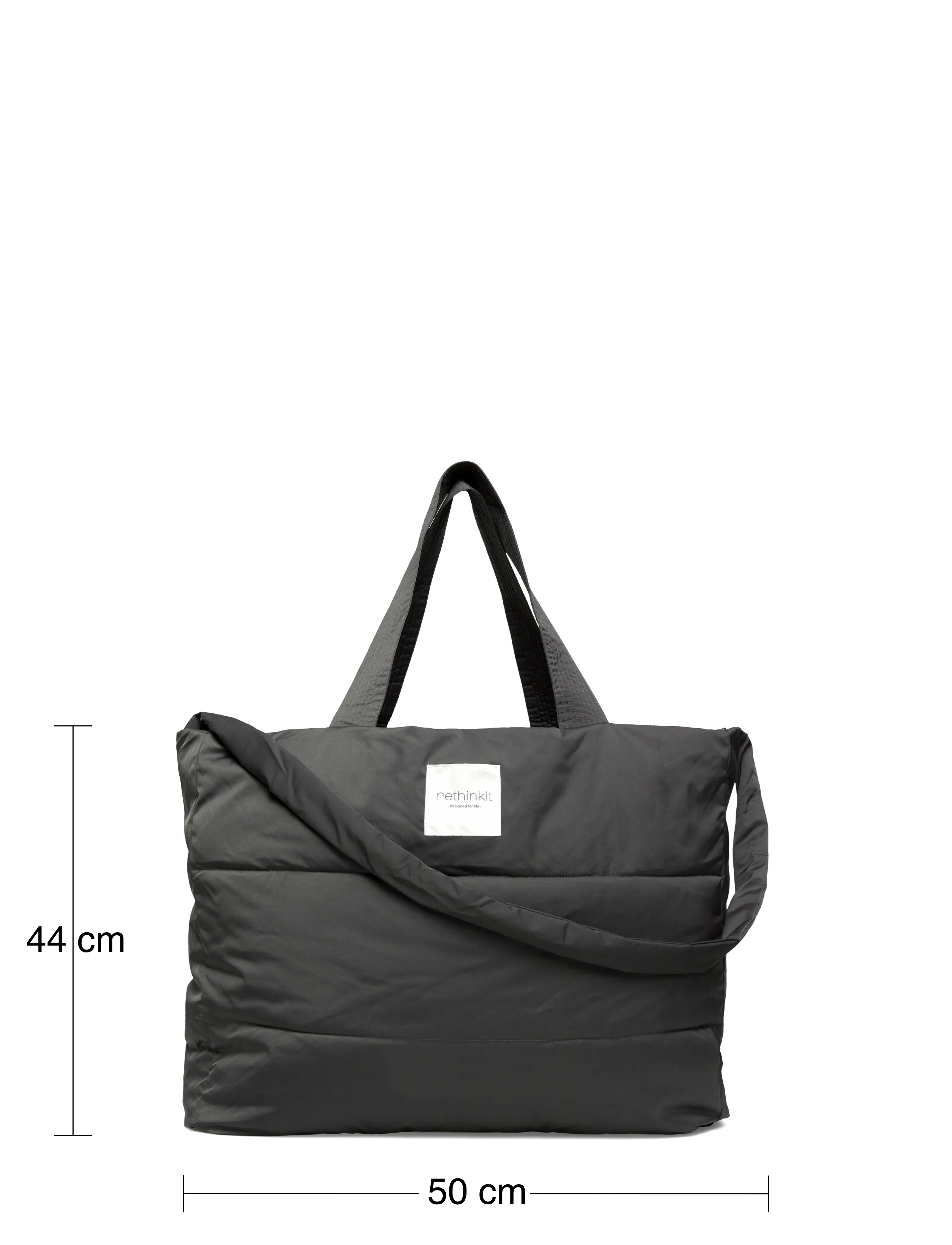 Rethinkit Studios - Shopper Tote Bag Shelter - sport - almost black - 4