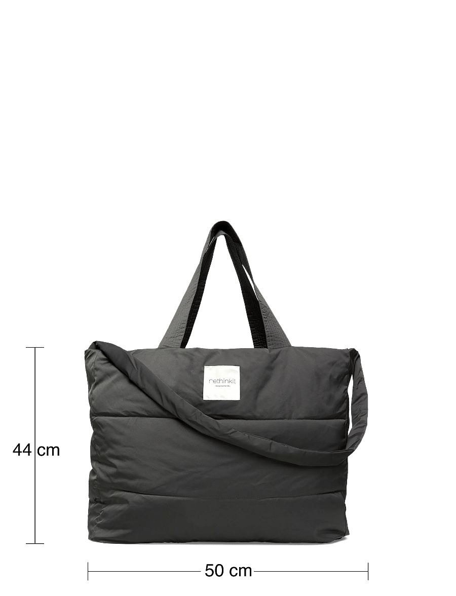 Rethinkit Studios - Shopper Tote Bag Shelter - tote bags - almost black - 4