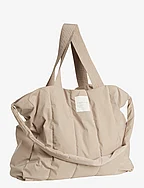 Puffer Shopper Bag - BEIGE