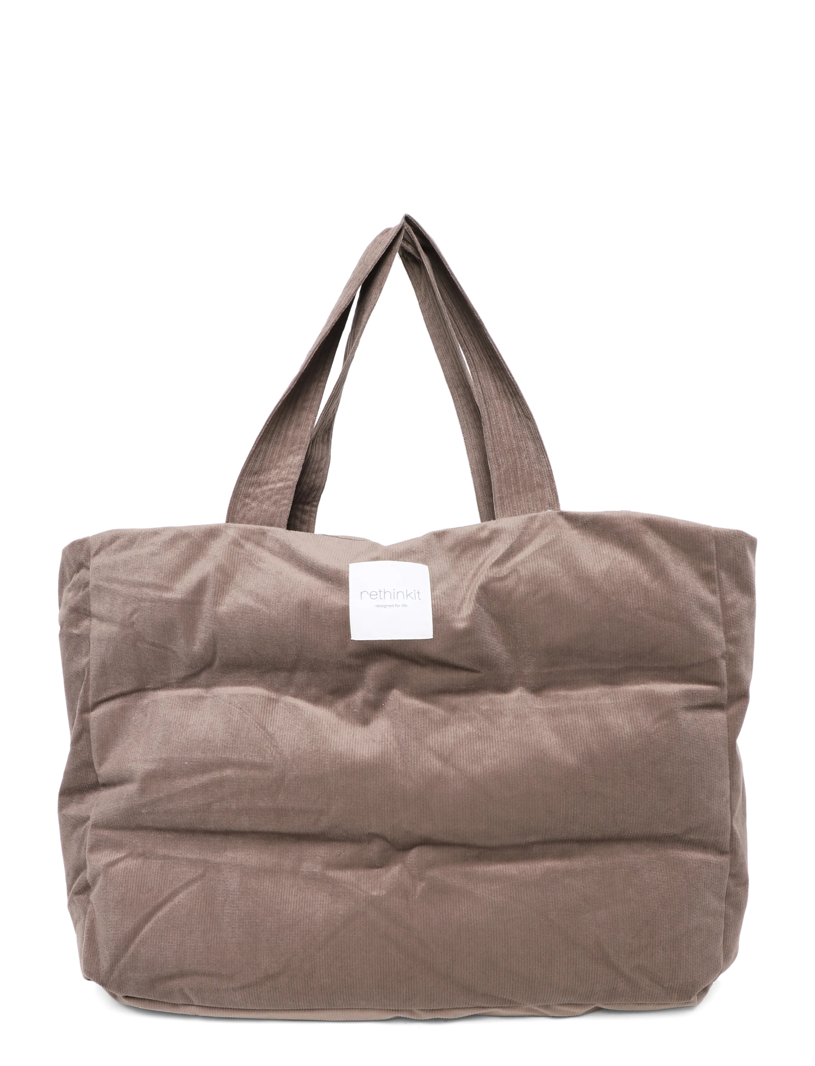 Rethinkit Studios Shopper Tote Bag Cord - Totes - DARK ROCK / brown