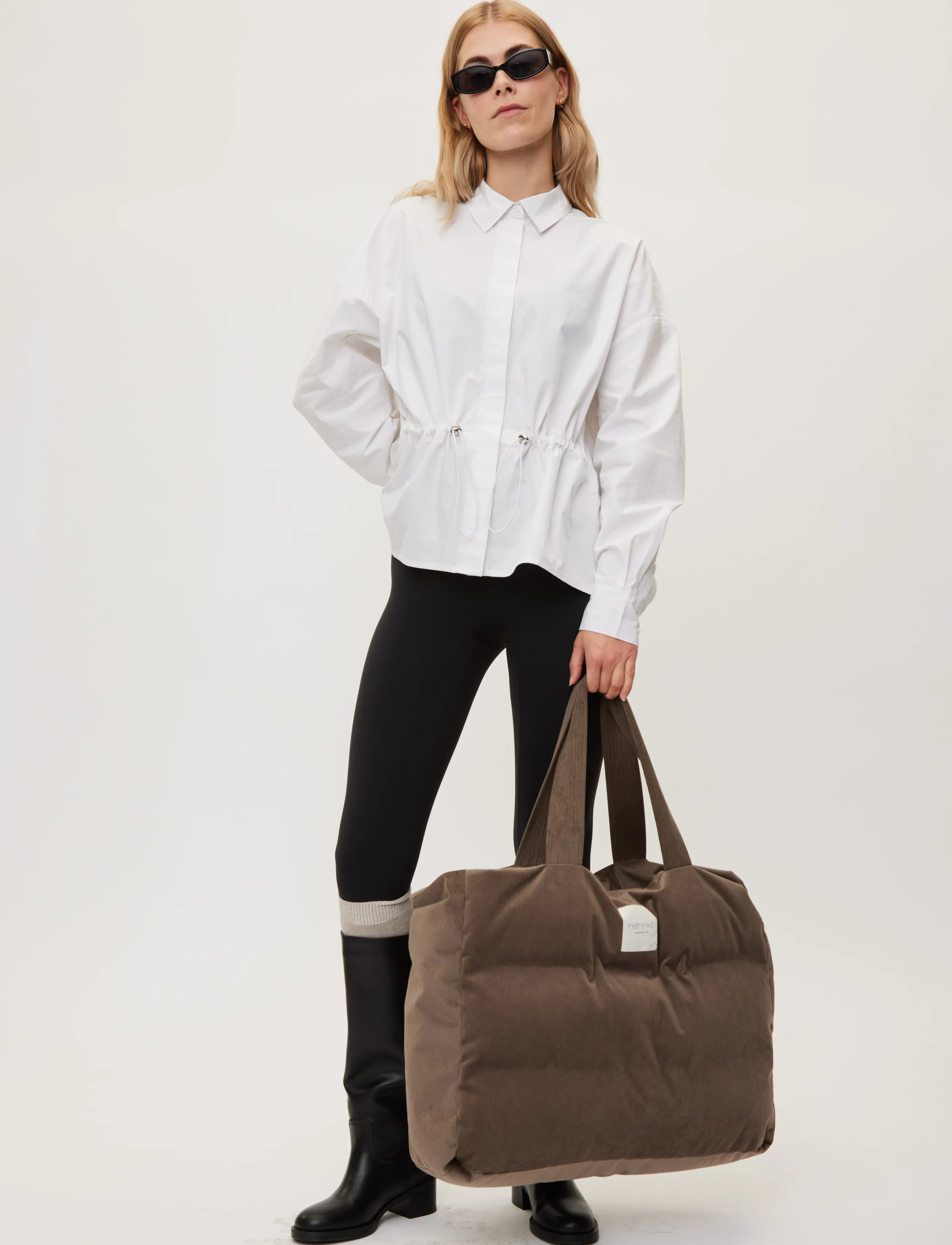 Rethinkit Studios - Shopper Tote Bag Cord - totes - dark rock - 4