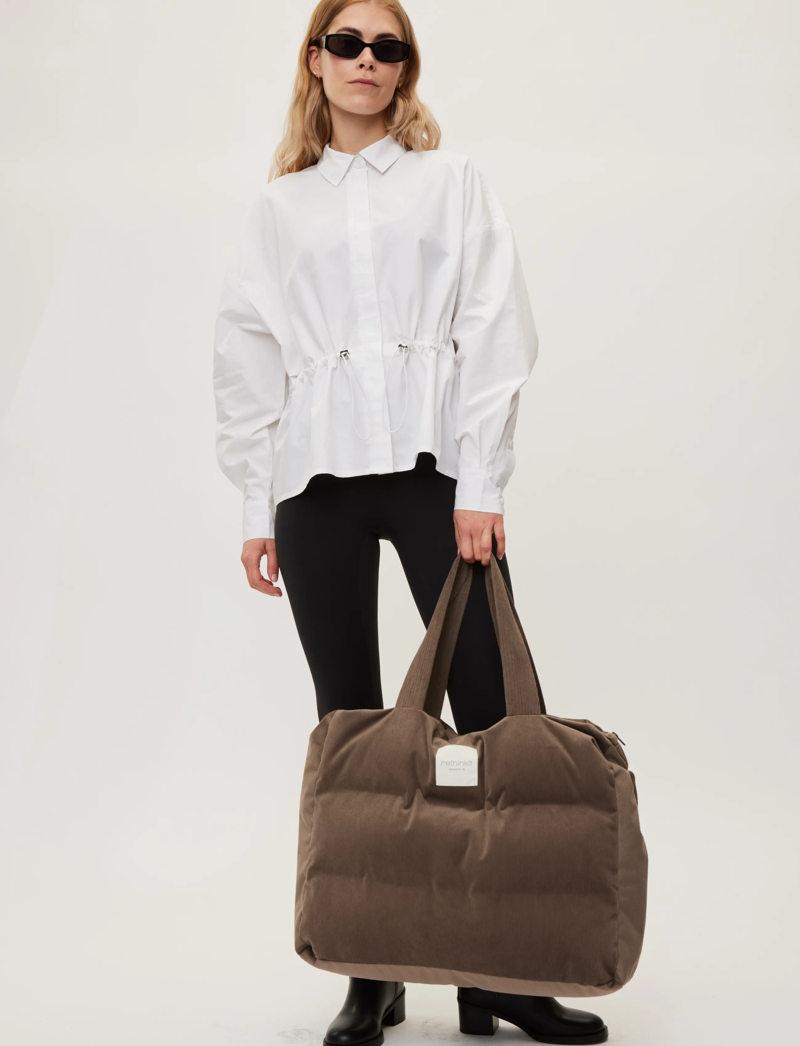 Rethinkit Studios - Shopper Tote Bag Cord - totes - dark rock - 5