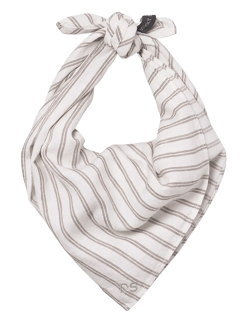 Rethinkit Studios - Striped scarf PJ - halstørklæder & halsvarmere - warm grey stripe - 1
