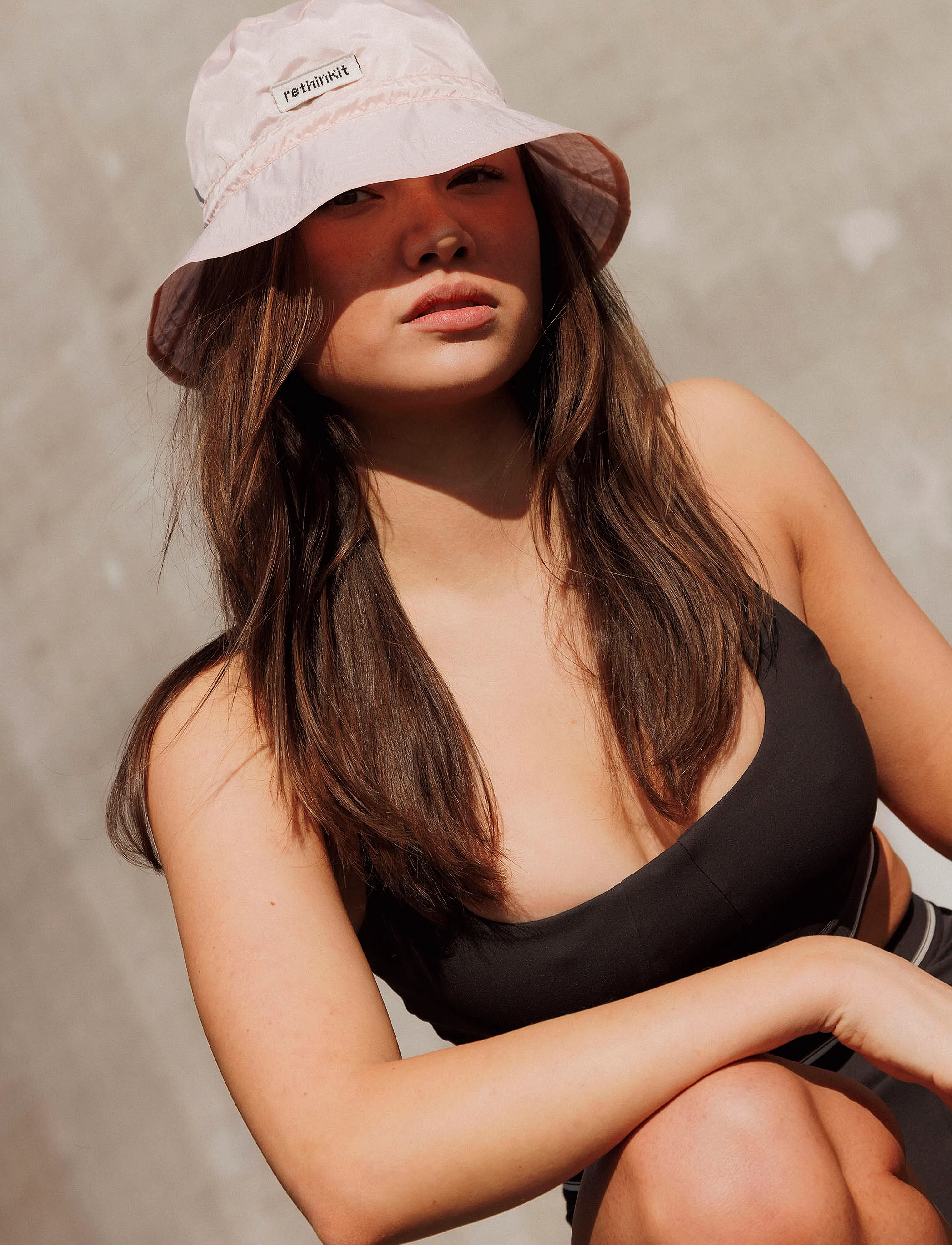 Rethinkit Studios - Bucket Hat See Trough - transparent peach - 2