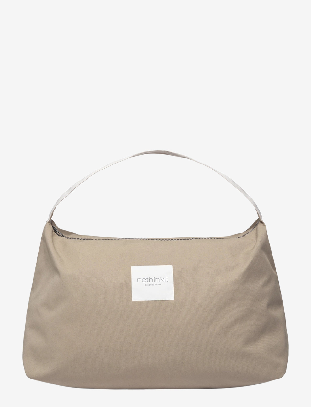 Rethinkit Studios - Triangle Tote Bag Cloud - handtaschen & bauchtaschen - beige taupe - 0