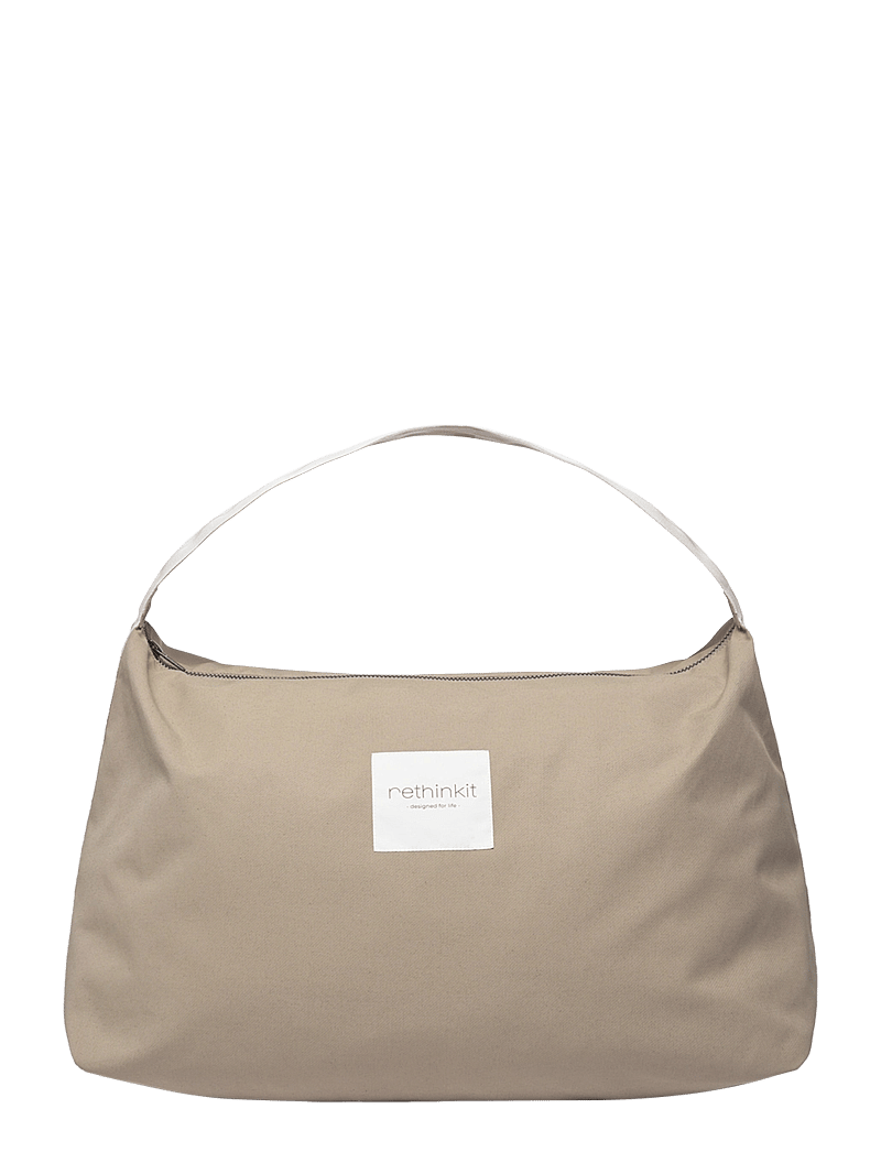 Rethinkit Studios - Triangle Tote Bag Cloud - tote-töskur - beige taupe - 1