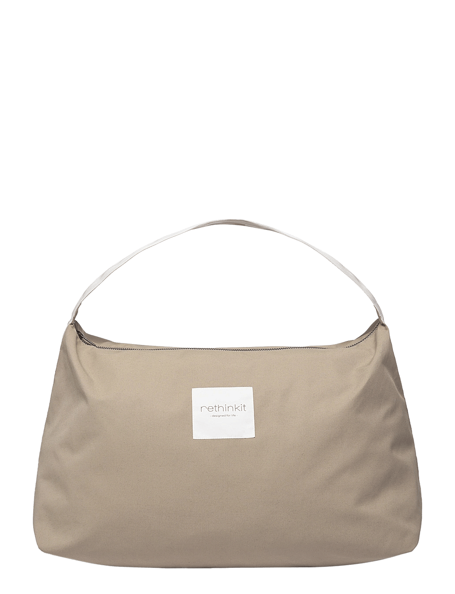 Rethinkit Studios - Triangle Tote Bag Cloud - kotid - beige taupe - 1