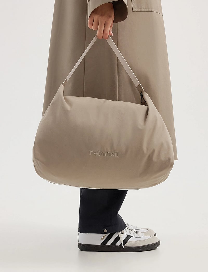 Rethinkit Studios - Triangle Tote Bag Cloud - tote-töskur - beige taupe - 0