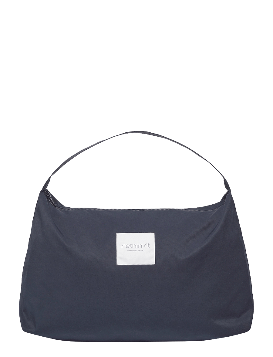 Rethinkit Studios - Triangle Tote Bag Cloud - tote bags - dark navy - 1