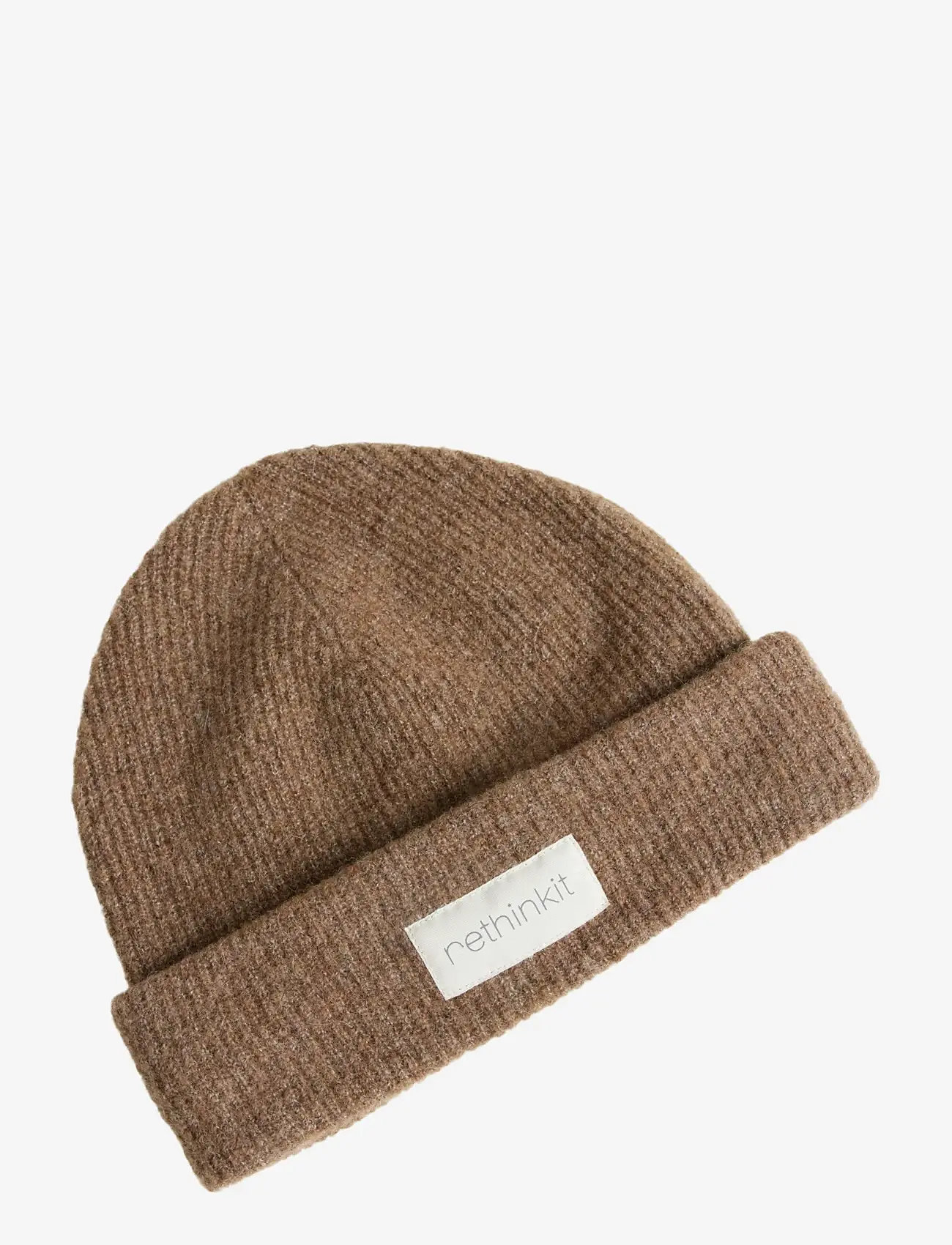 Rethinkit Studios - Knitted Wool Beanie SNUG - mützen - dark brown melange - 0