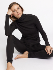Rethinkit - Mona wool roll neck - megztiniai su aukšta apykakle - almost black - 2