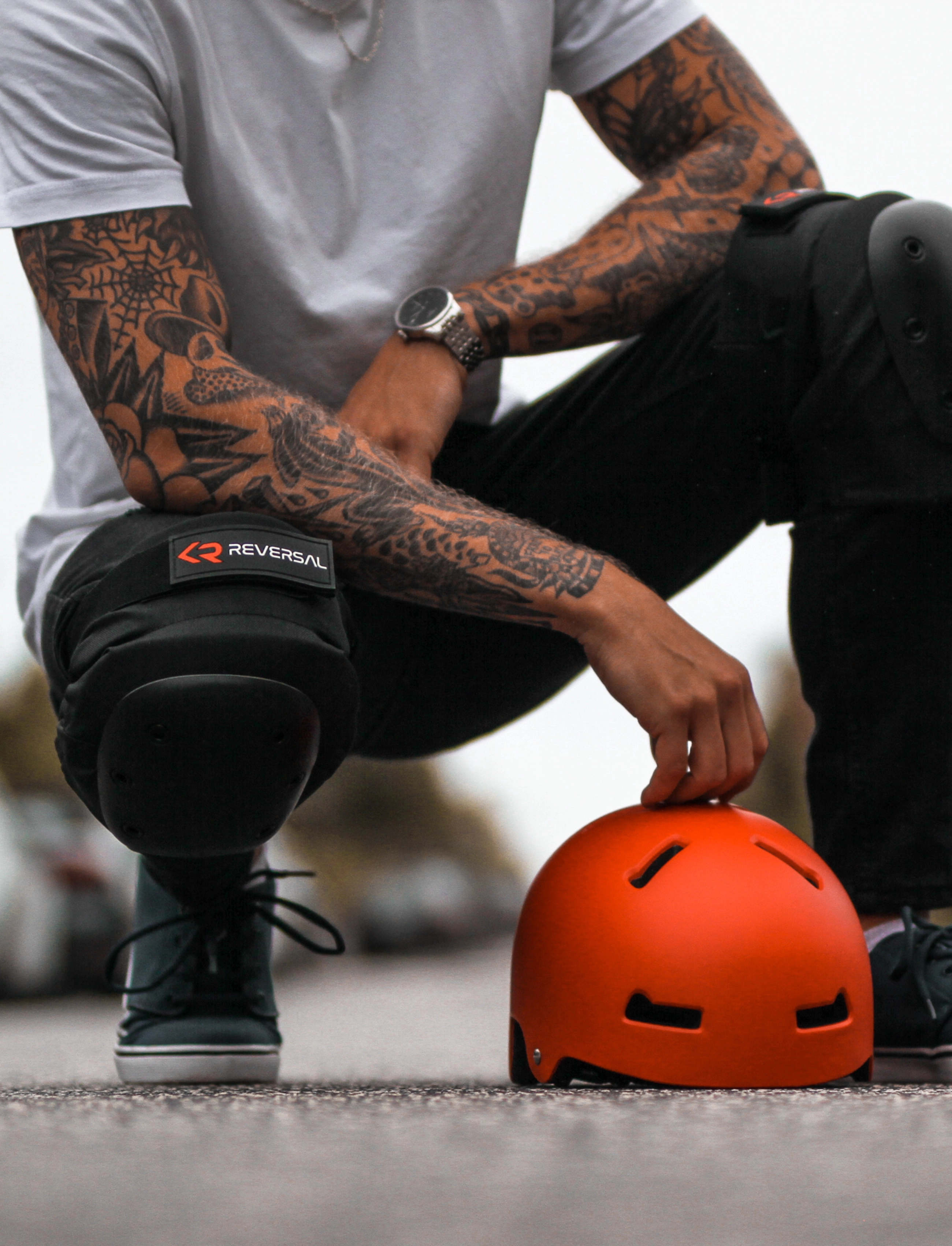 Reversal Reversal Knæbeskyttere, M(40-45 cm), Black, Sportsudstyr > Udstyr Til Skateboarding, Børn