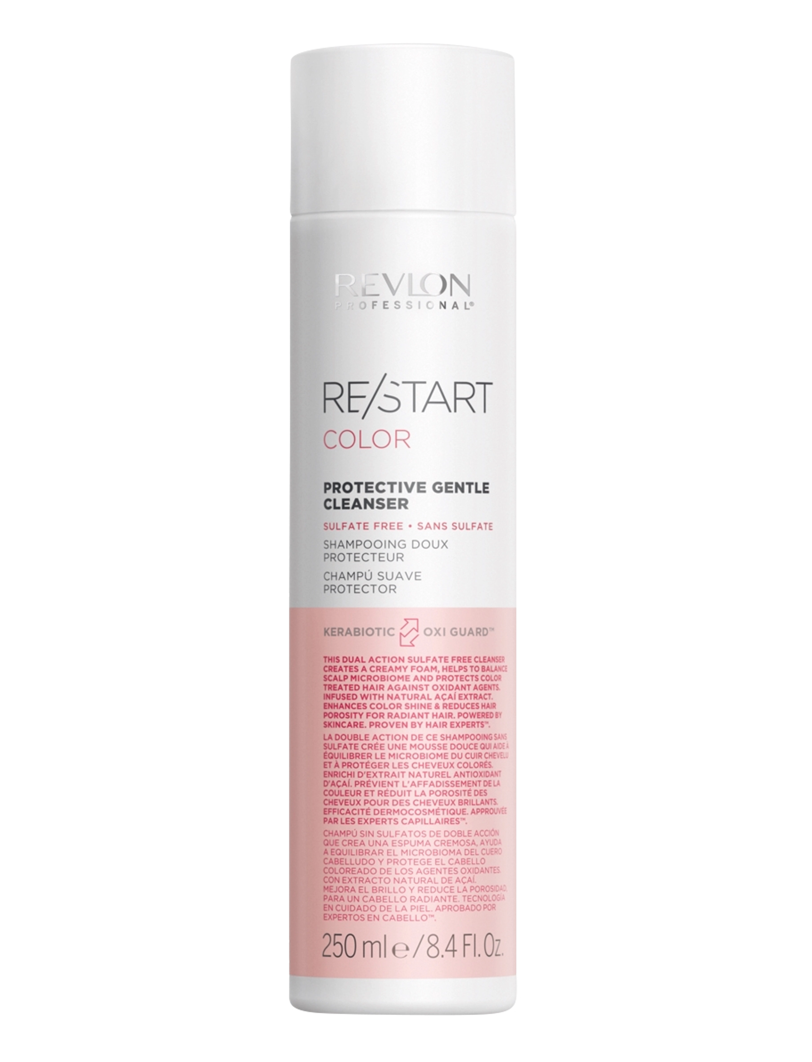 Revlon Professional Restart Color Protectivegentle Cleanser, Shampoo, Nude, Str: 250ML