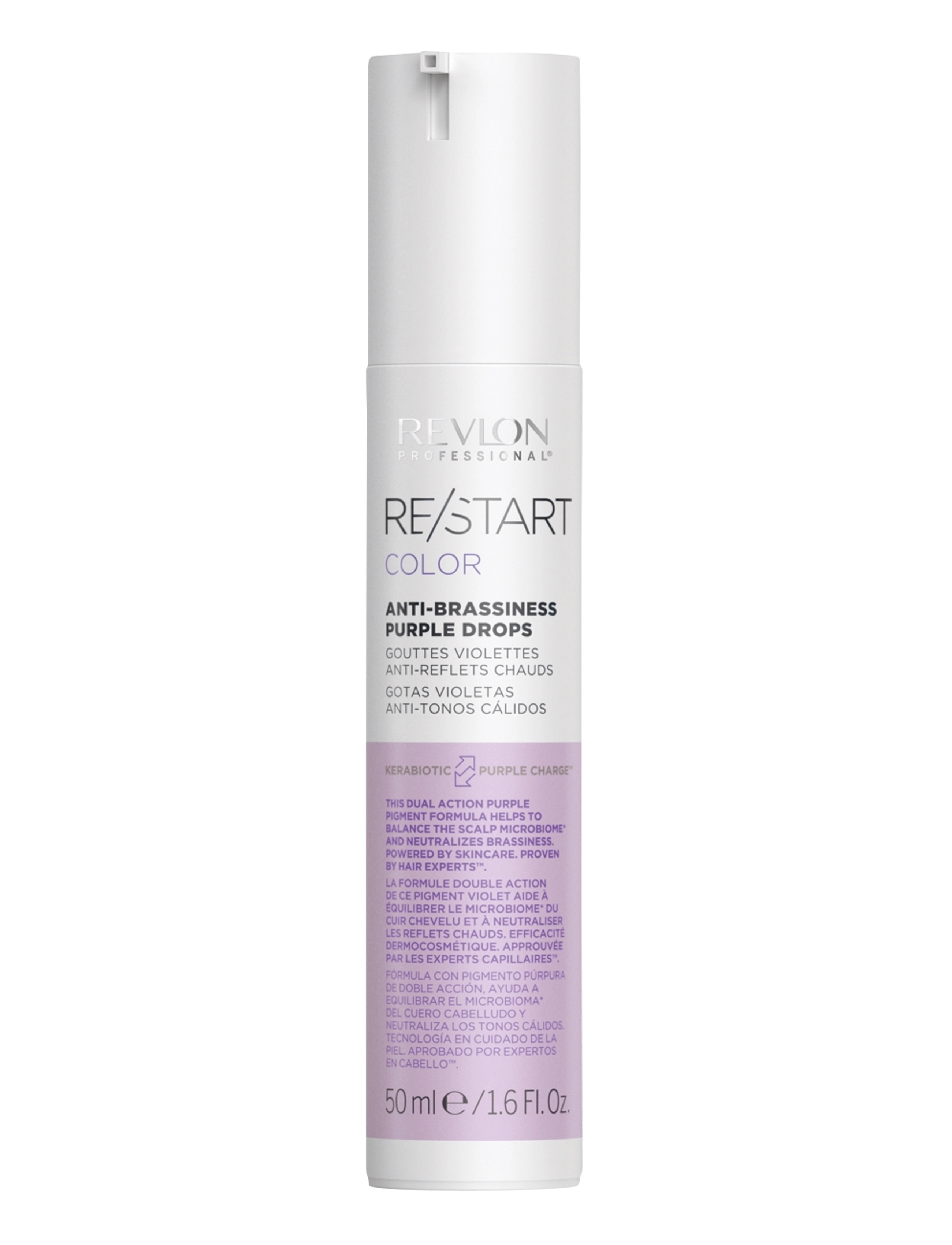 Revlon Professional RESTART COLOR ANTI-BRASSINESS PURPLE DROPS - Hår - NO COLOR / undefined