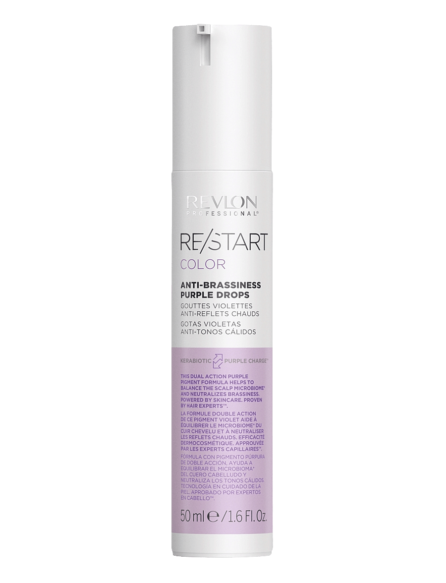 Revlon Professional - RESTART COLOR ANTI-BRASSINESS PURPLE DROPS - hår - no color - 0