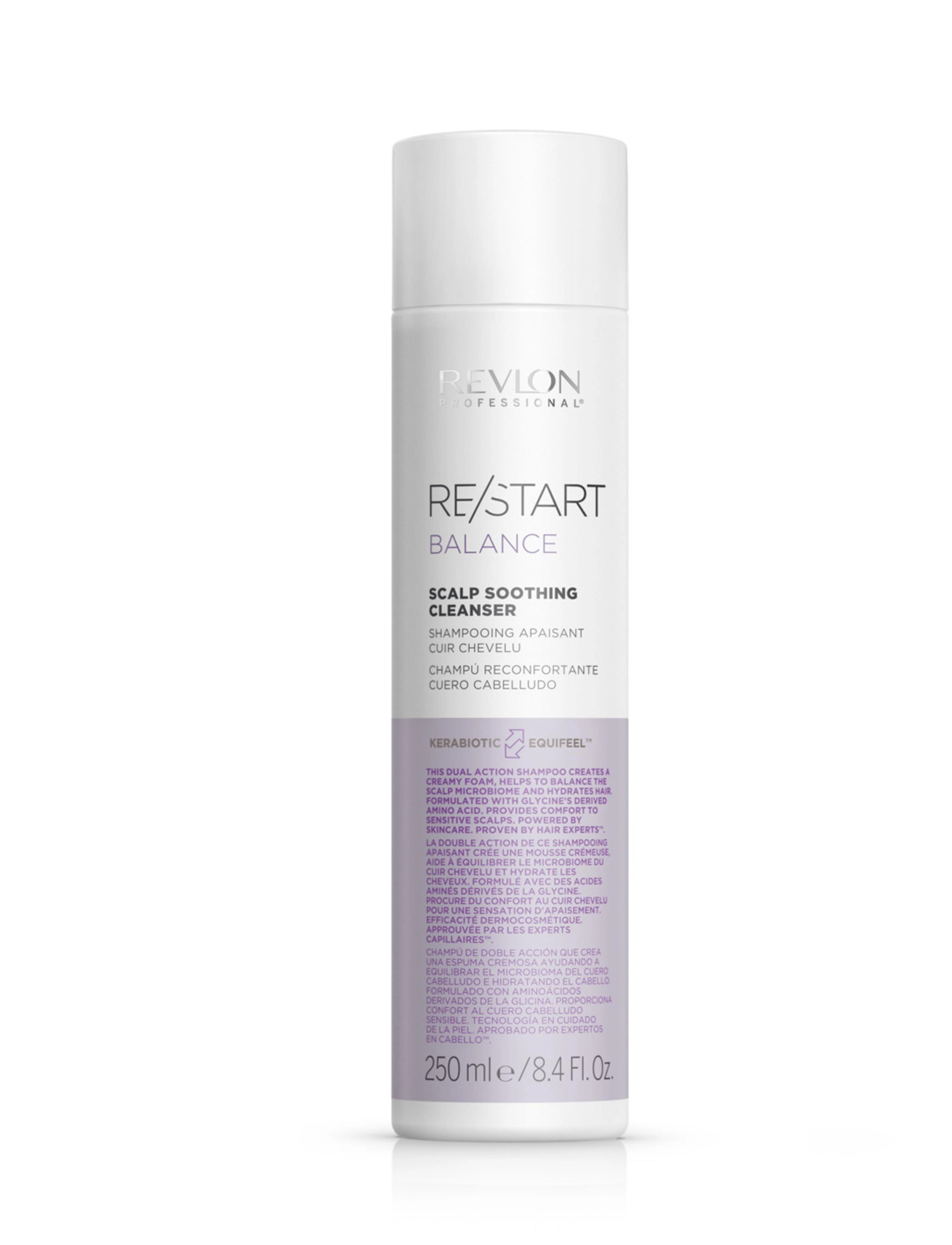 Revlon Professional Restart Balance Scalp Soothing Cleanser, Shampoo, Nude, Str: 250ML