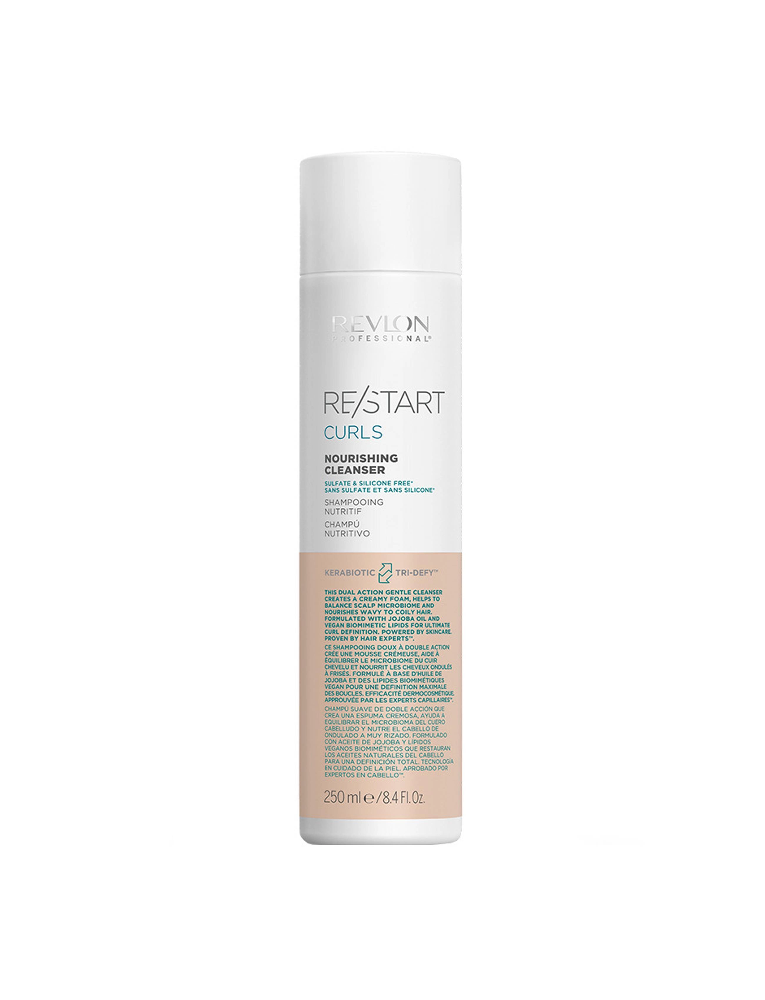 Revlon Professional Restart Curls Nourishingcleanser, Shampoo, Nude, Str: 250ML