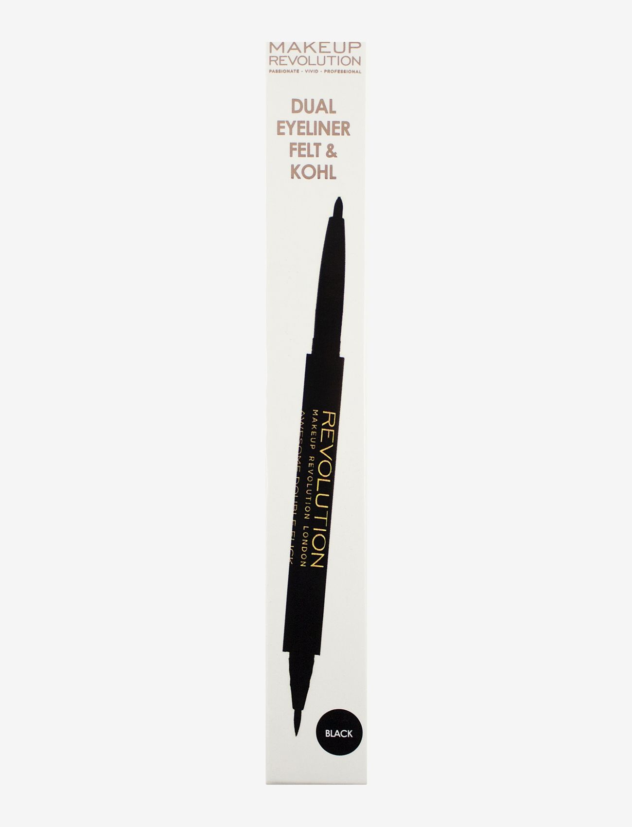 Revolution Beauty London Revolution Felt and Kohl Dual Eyeliner - Eyeliner - BLACK / black