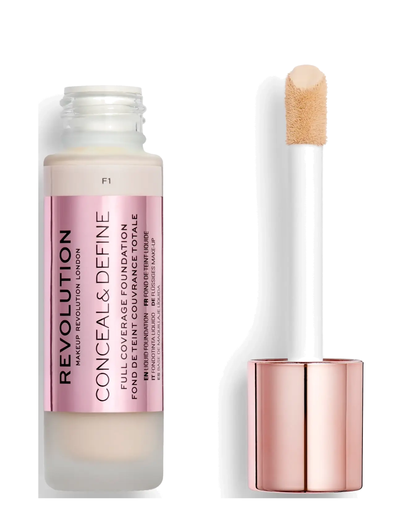 Revolution Beauty London Revolution Conceal & Define Foundation F1, Concealer, Str: 23 ml