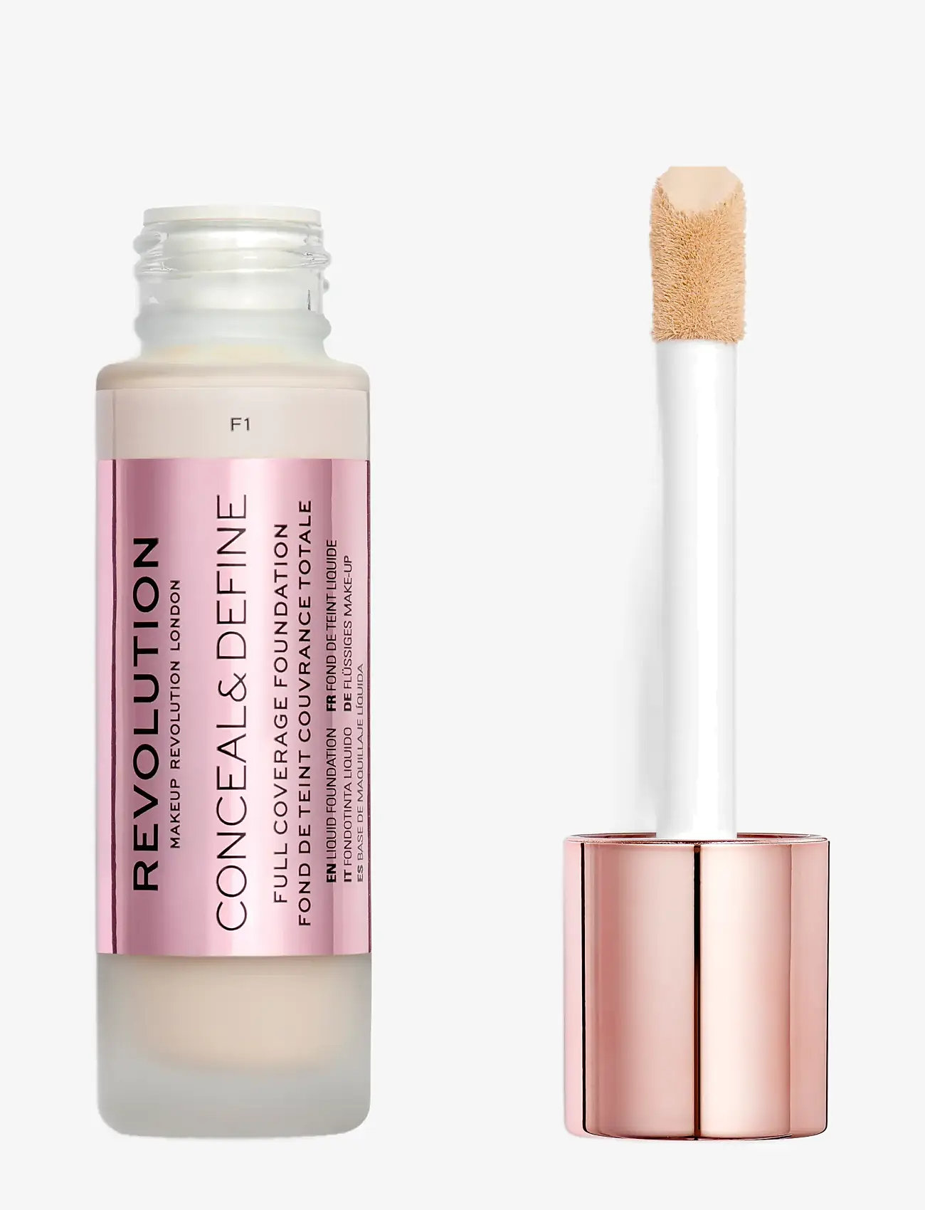 Revolution Beauty London - Revolution Conceal & Define Foundation F1 - smink - f1 - 0