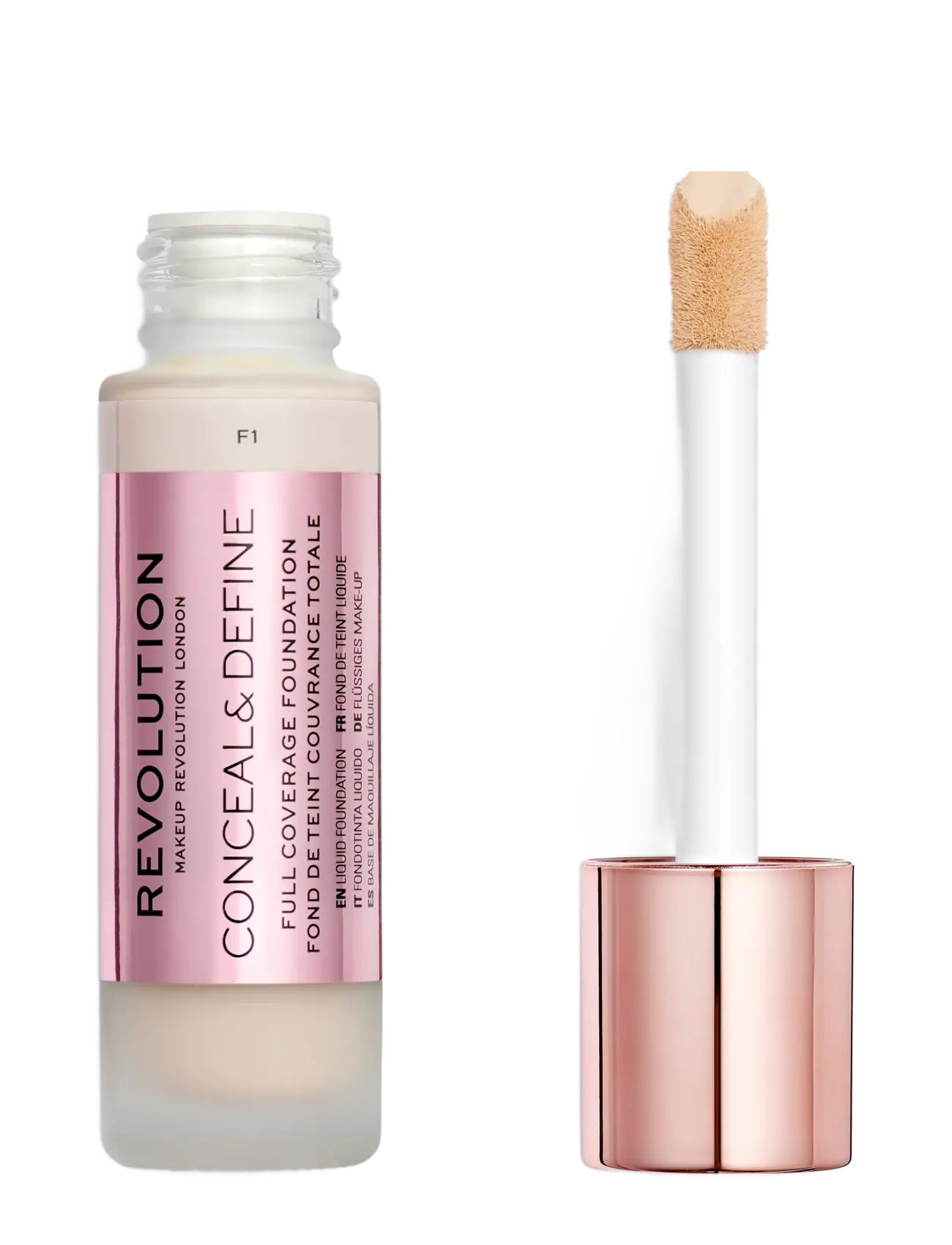 Revolution Beauty London Revolution Conceal & Define Foundation F1 - Revolution Beauty London - F1 / natural