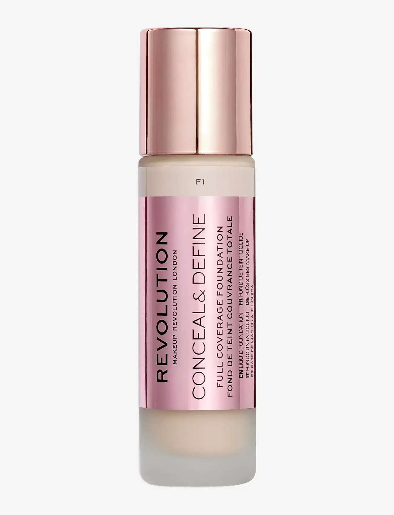 Revolution Beauty London - Revolution Conceal & Define Foundation F1 - smink - f1 - 1