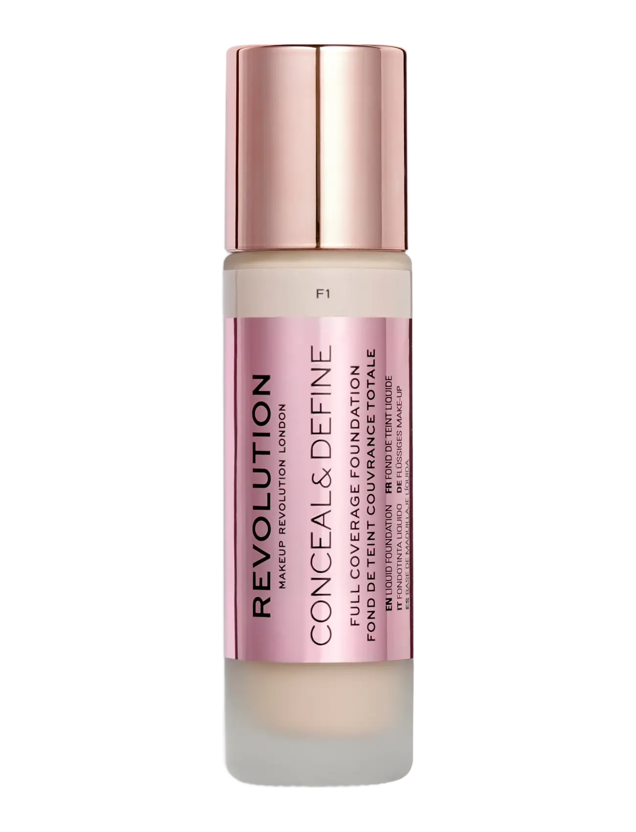Revolution Beauty London - Revolution Conceal & Define Foundation F1 - makeup - f1 - 1