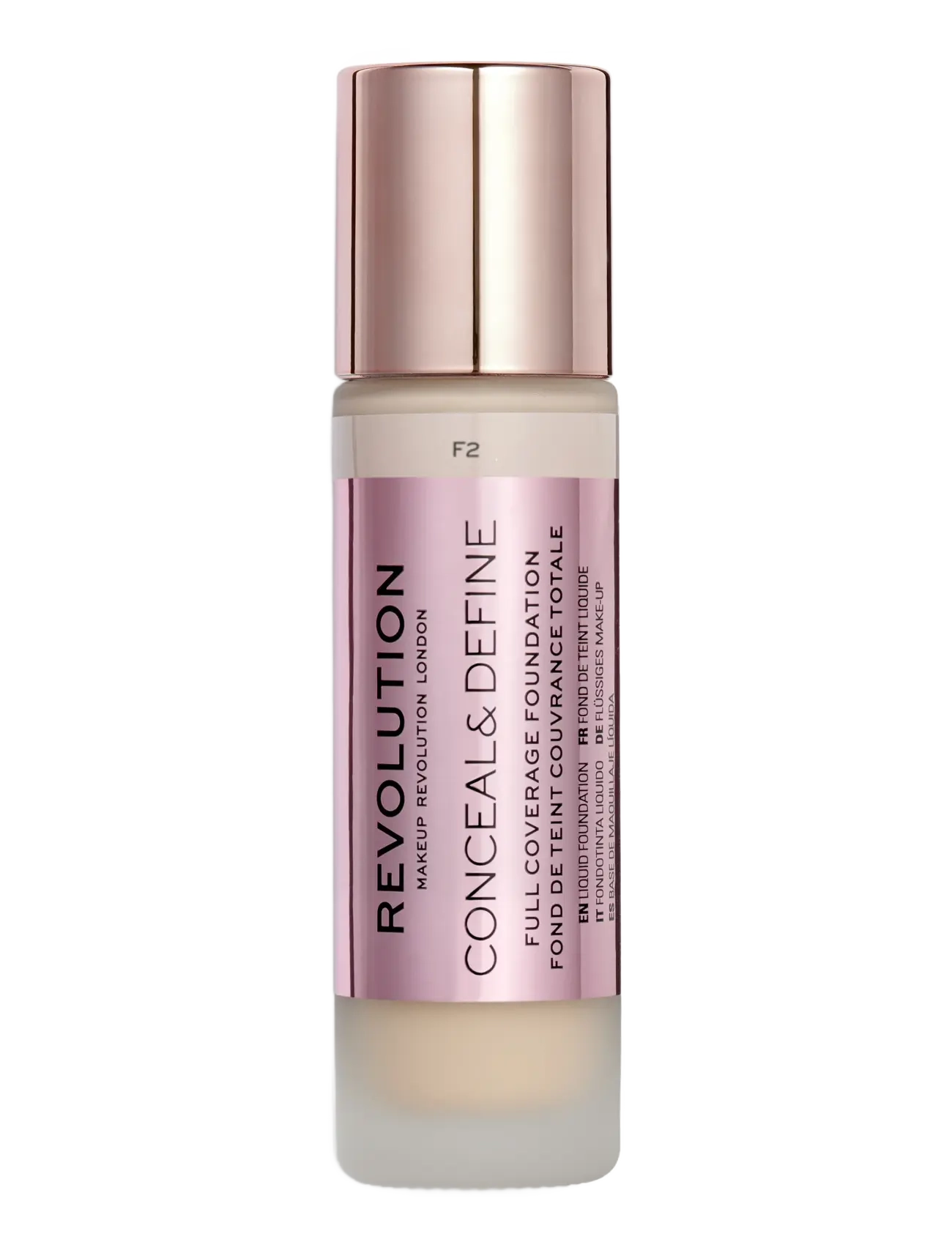 Revolution Beauty London Revolution Conceal & Define Foundation F2, Concealer, Str: 23 ml