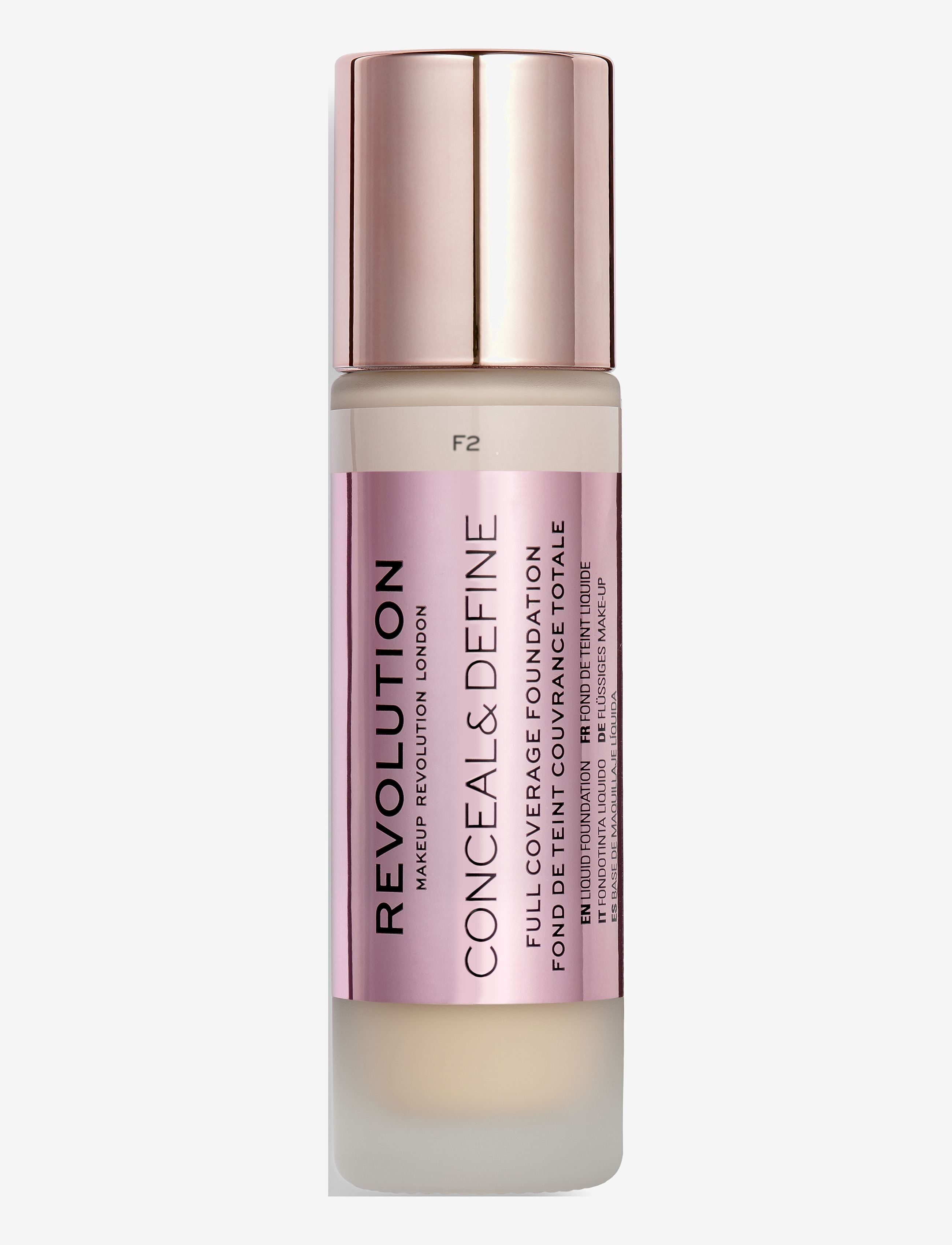 Revolution Beauty London Revolution Conceal & Define Foundation F2 - Konfirmationstøj - F2 / natural