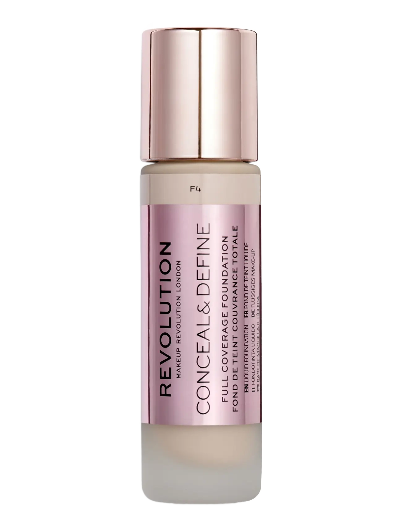 Revolution Beauty London Revolution Conceal & Define Foundation F4, Concealer, Str: 23 ml