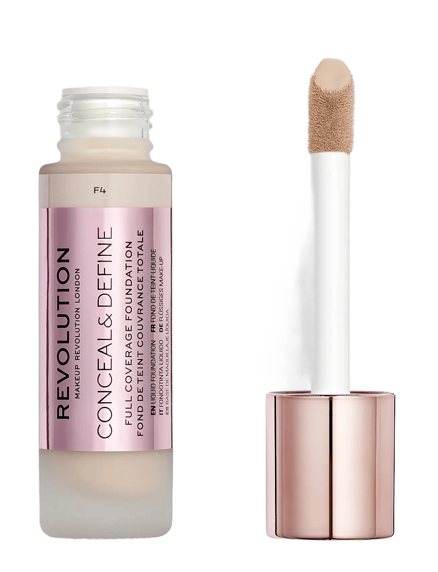 Revolution Beauty London - Revolution Conceal & Define Foundation F4 - makeup - f4 - 1
