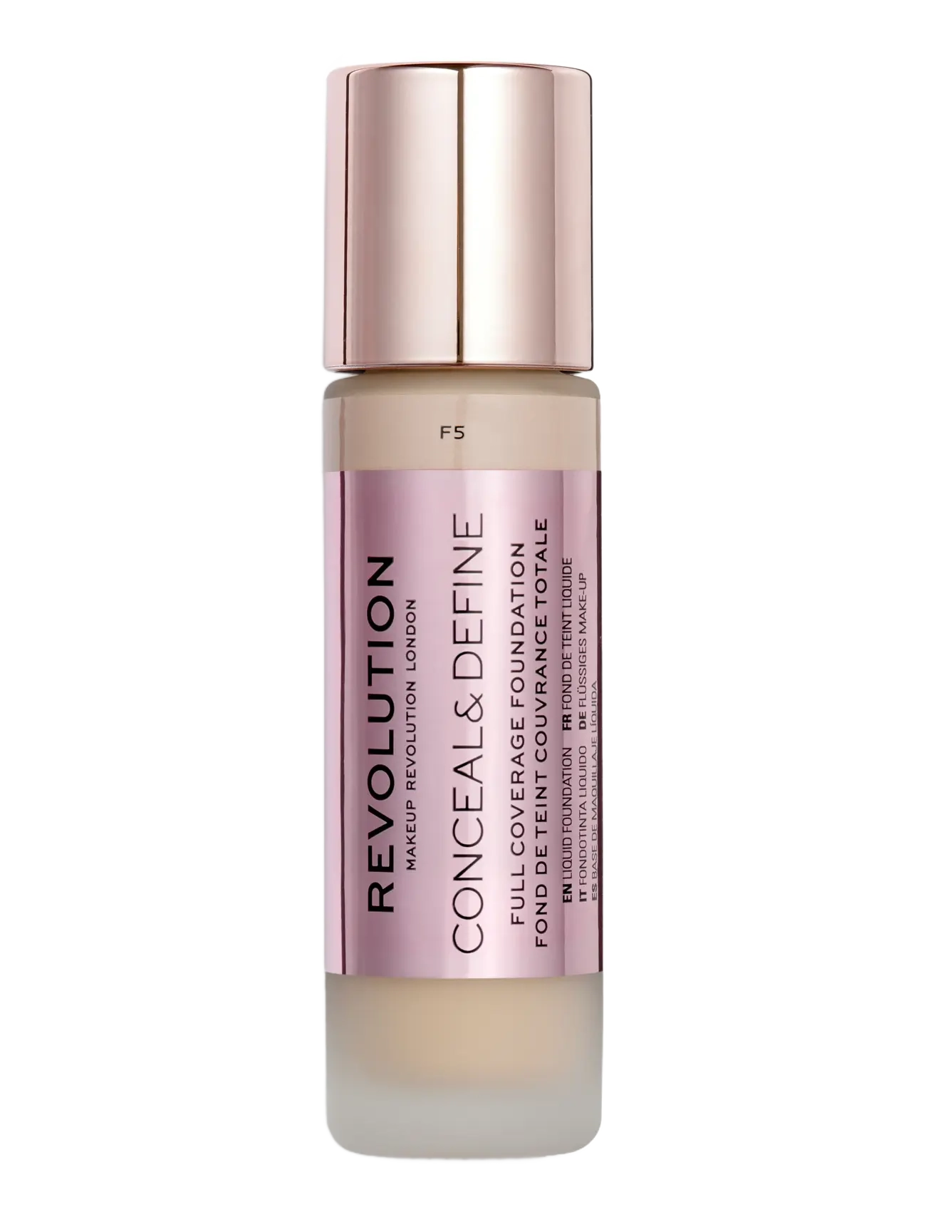 Revolution Beauty London Revolution Conceal & Define Foundation F5, Concealer, Str: 23 ml