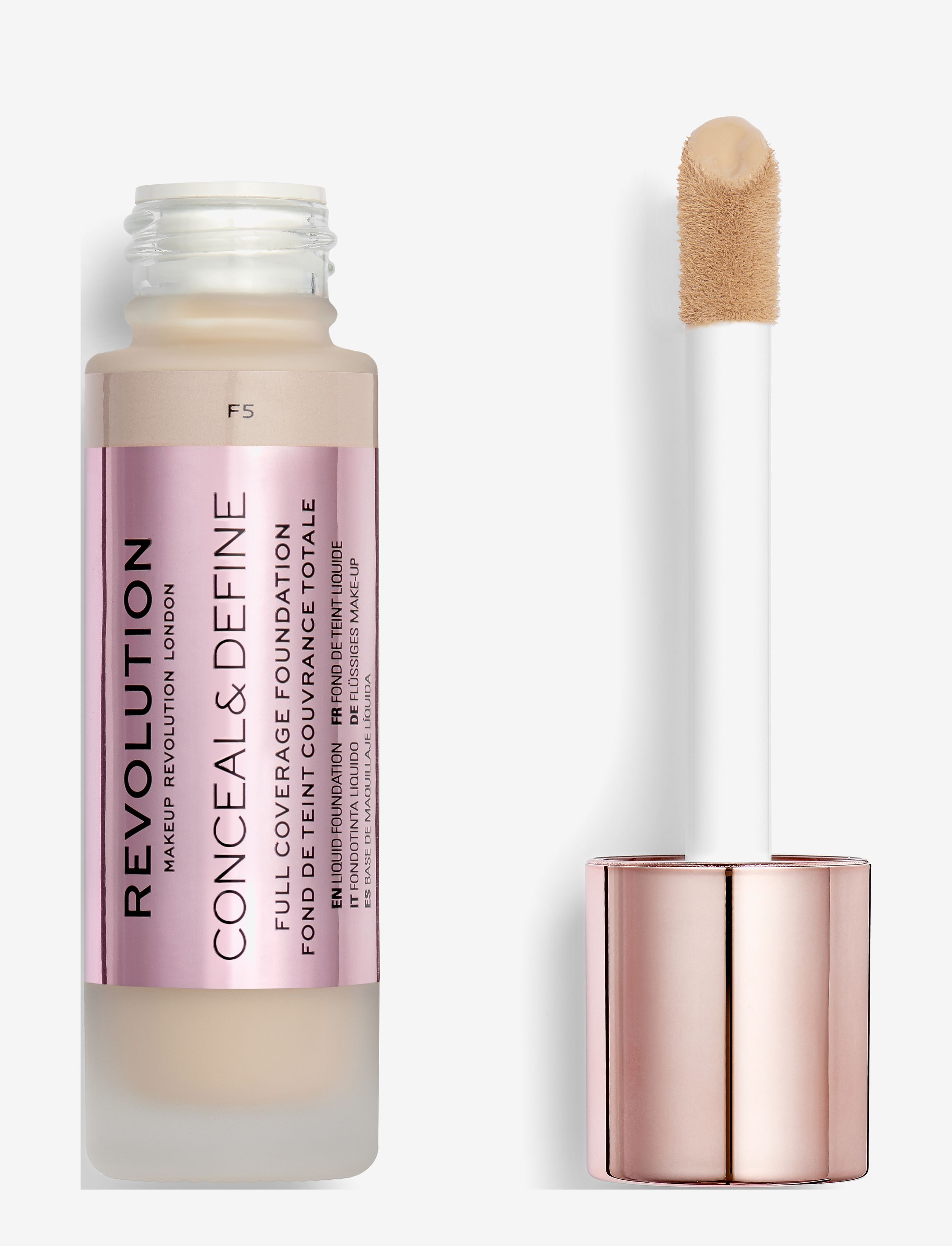 Revolution Beauty London - Revolution Conceal & Define Foundation F5 - makeup - f5 - 1